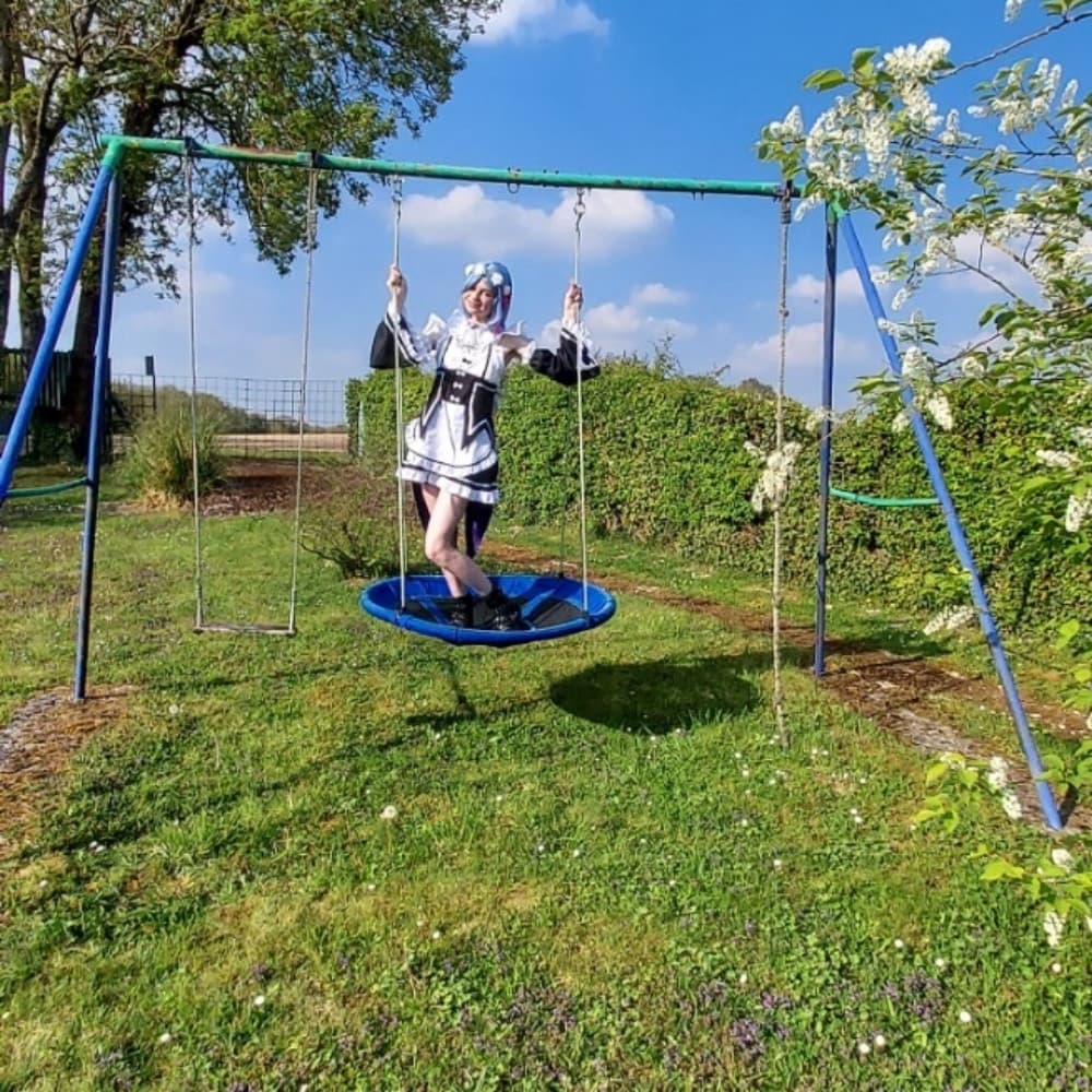 Rem - Re:Zero cosplay photoshoot cover
