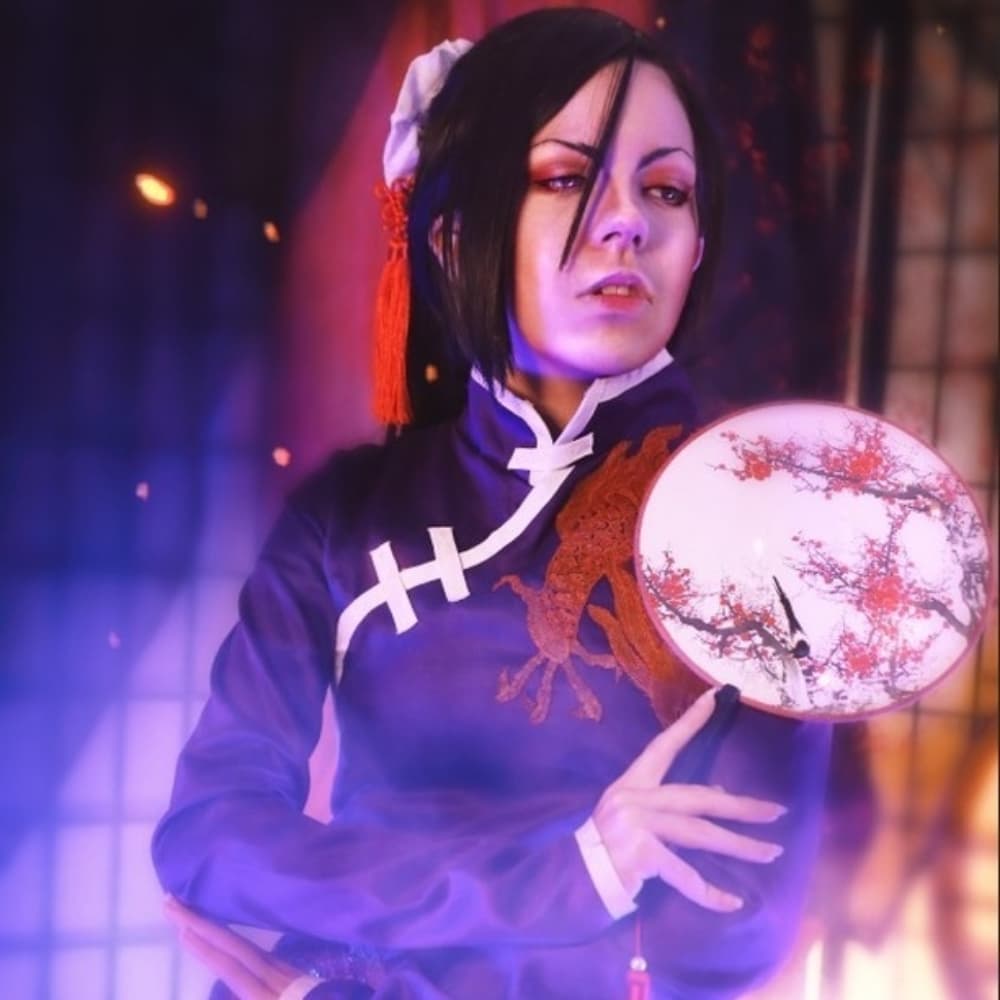 Yut-Lung en violet - Banana Fish cosplay photoshoot cover