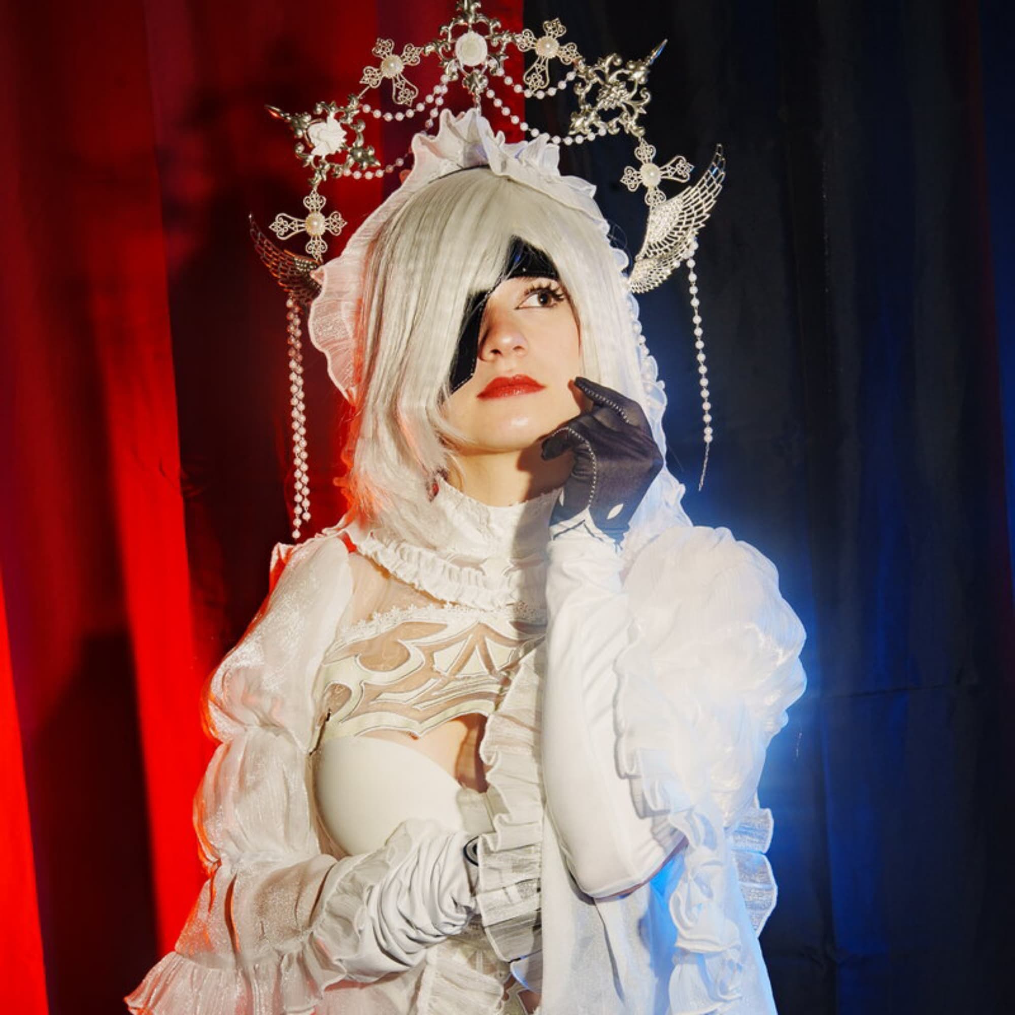 2b bride vers - NieR cosplay photoshoot cover