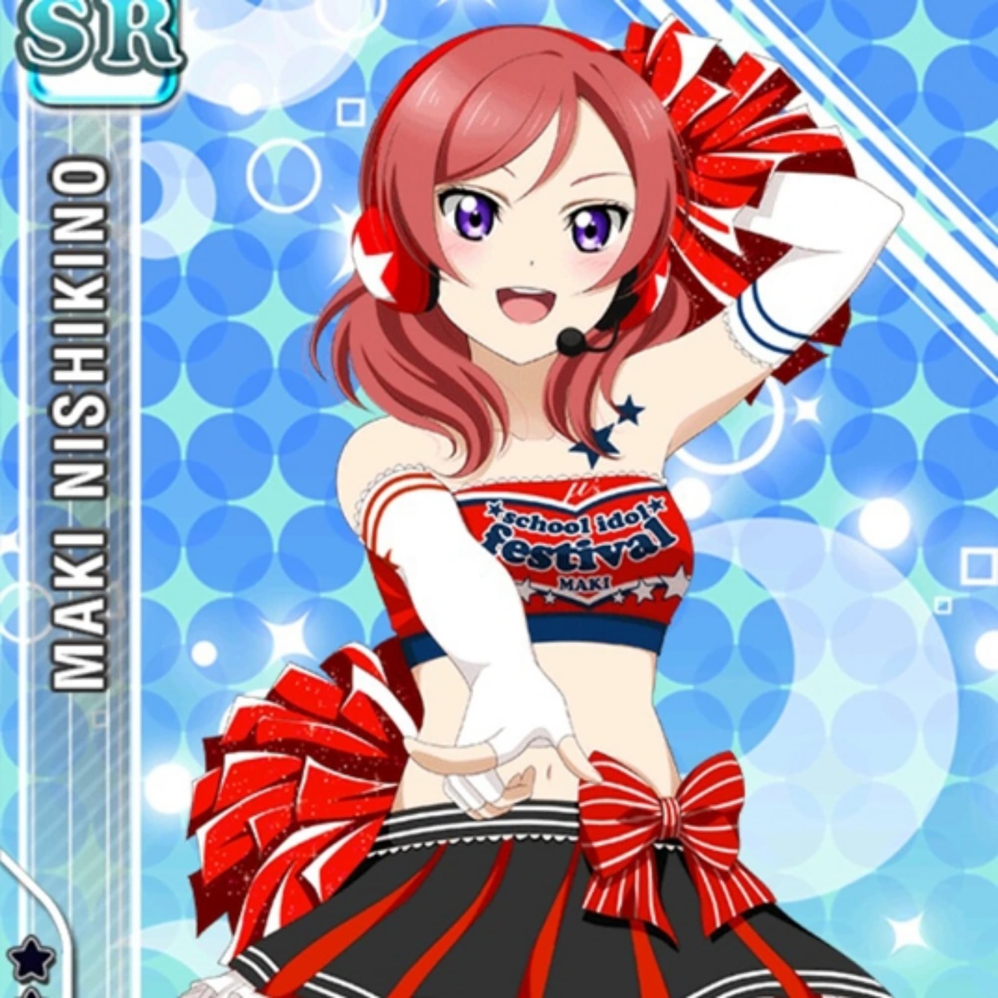 Maki, cheerleader 