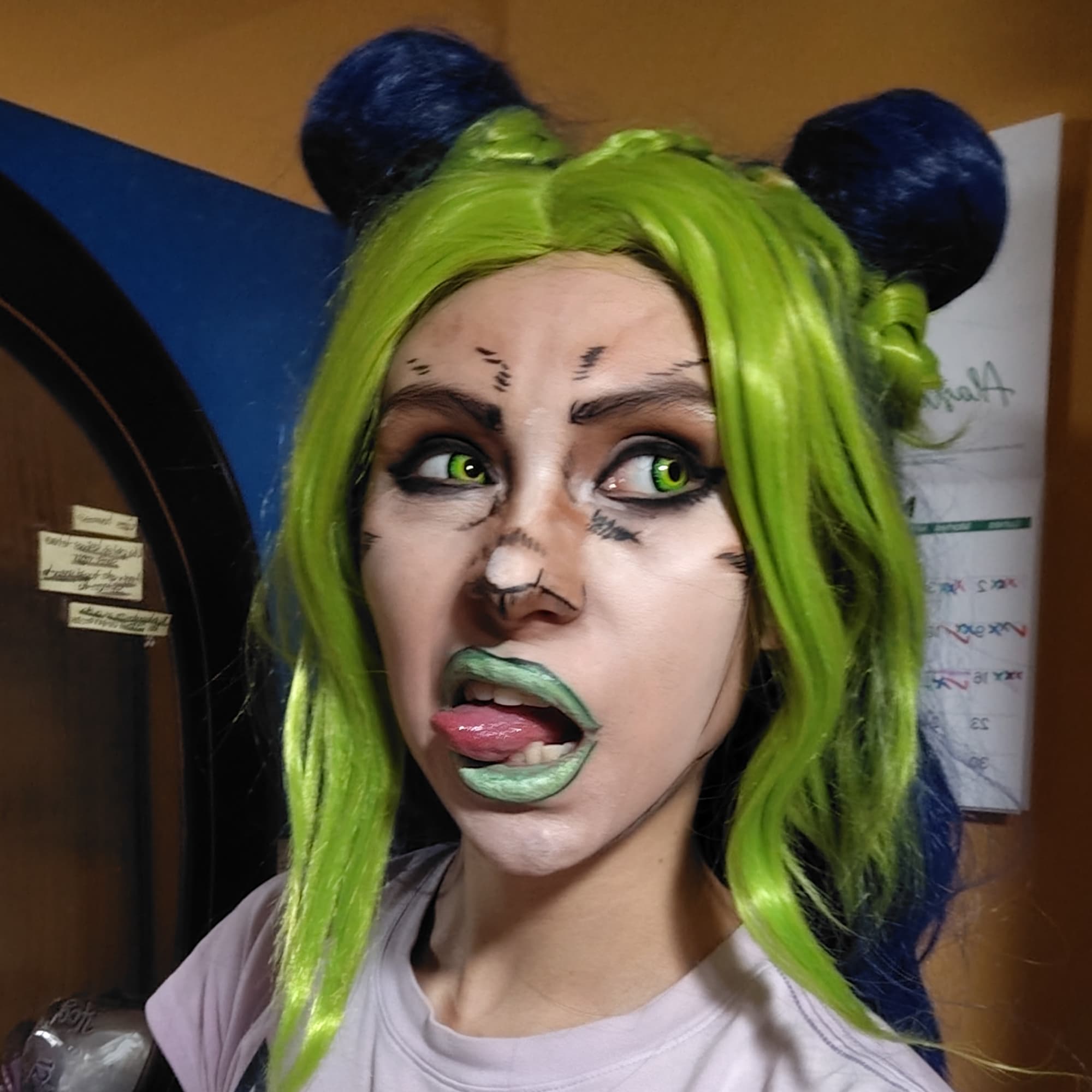 Jojo makeup practice - JoJo's Bizarre Adventure cosplay photoshoot cover