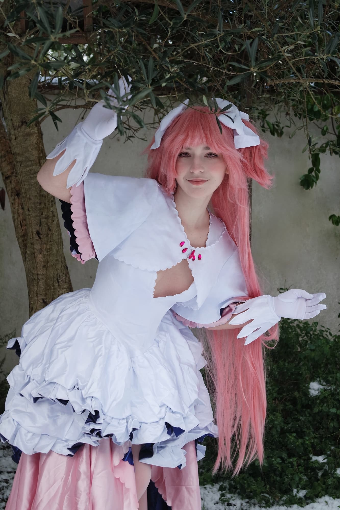 Snowy day w Madoka - Photo 3