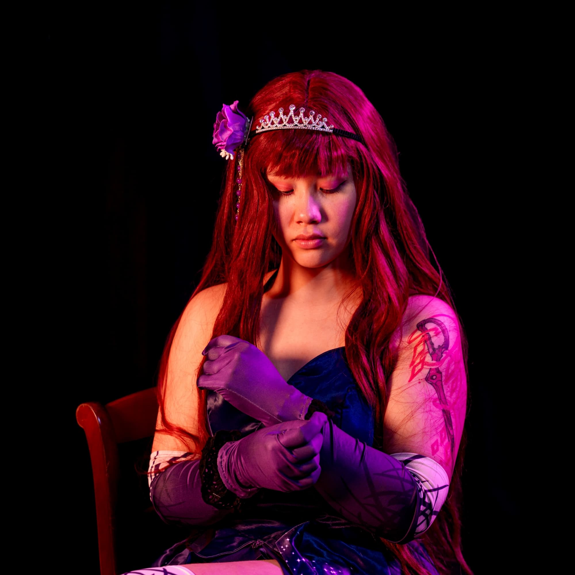 Scathach dress - Fate cosplay photoshoot cover