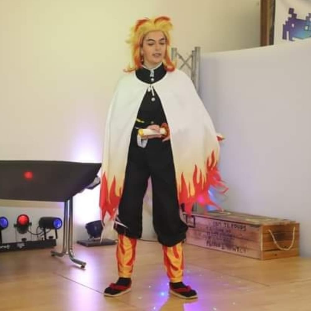 Rengoku - Demon Slayer cosplay photoshoot cover