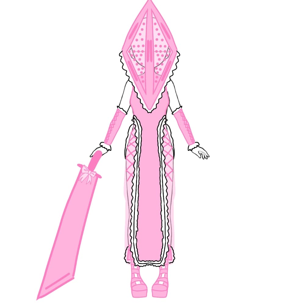 Pink Pyramid Head