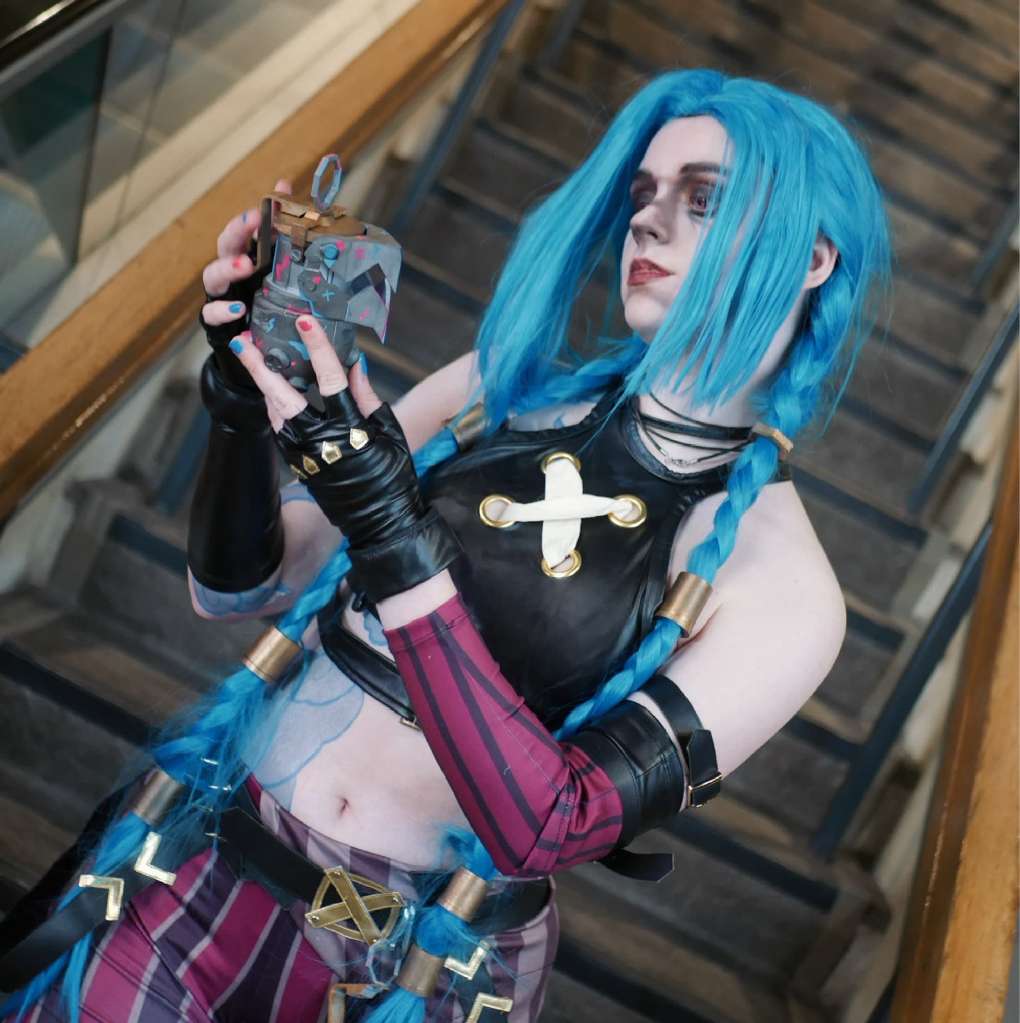 DCC - Jinx - Arcane cosplay photoshoot cover