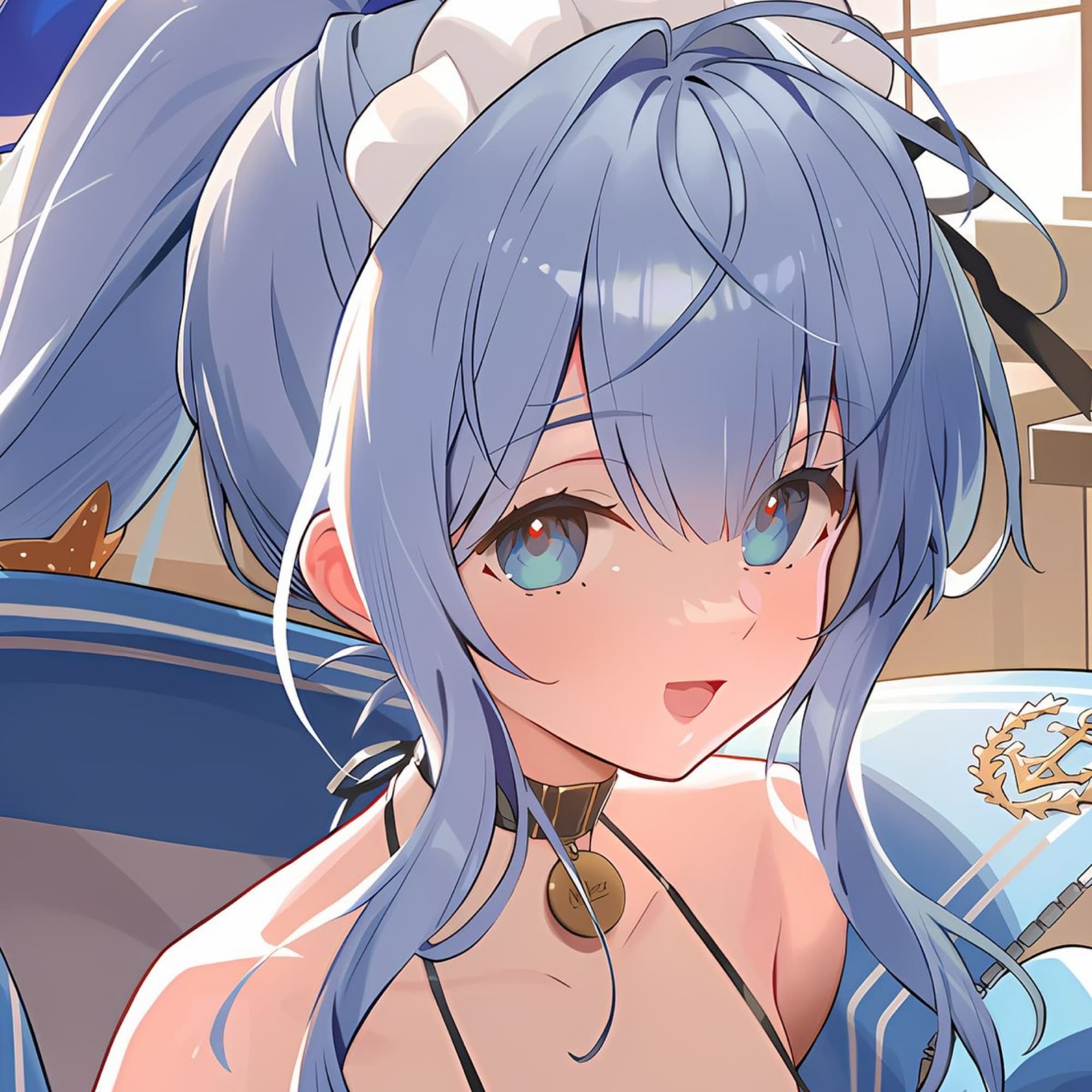 Anchor Innocent Maid - Goddess of Victory: Nikke cosplay photoshoot cover