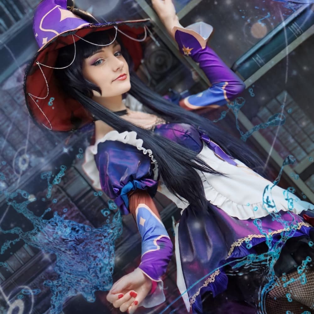 Maid Mona! - Genshin Impact cosplay photoshoot cover