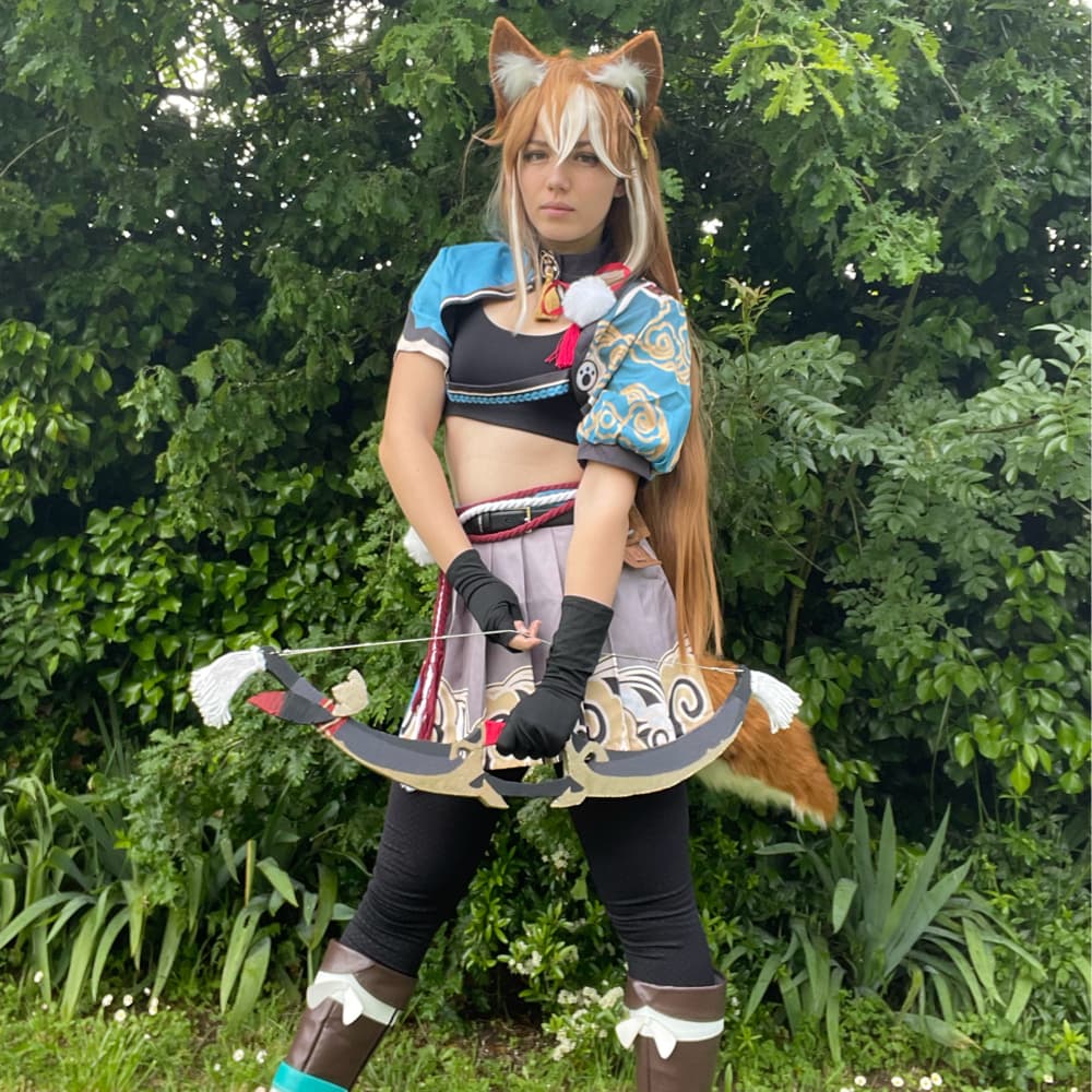 Gorou genderbend - Genshin Impact cosplay photoshoot cover