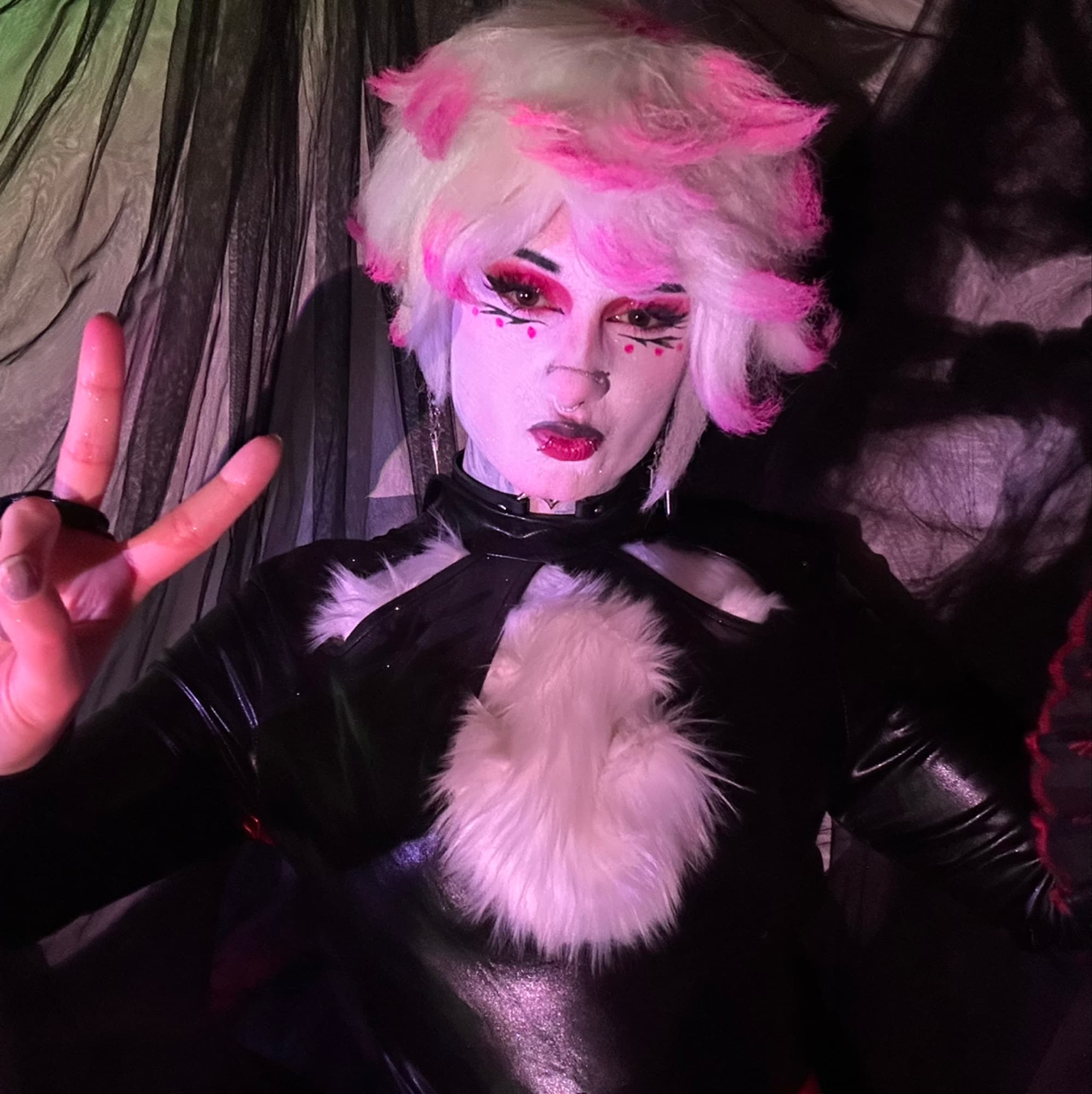 Angel Dust - Hazbin Hotel cosplay photoshoot cover