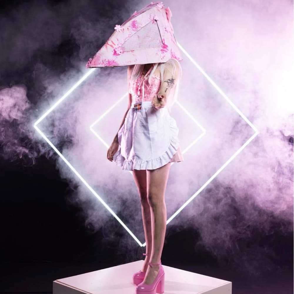 Pyramid head pink - Silent Hill cosplay photoshoot cover