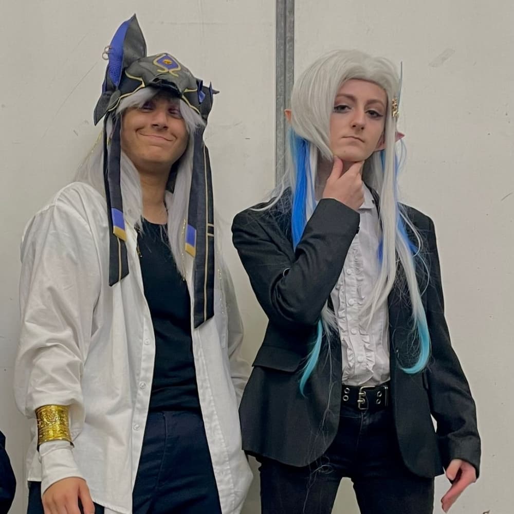 Cyno et Neuvilette - Genshin Impact cosplay photoshoot cover