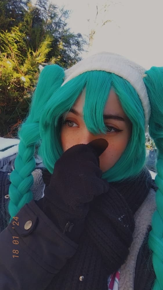 Miku snow casual cos - Photo 8