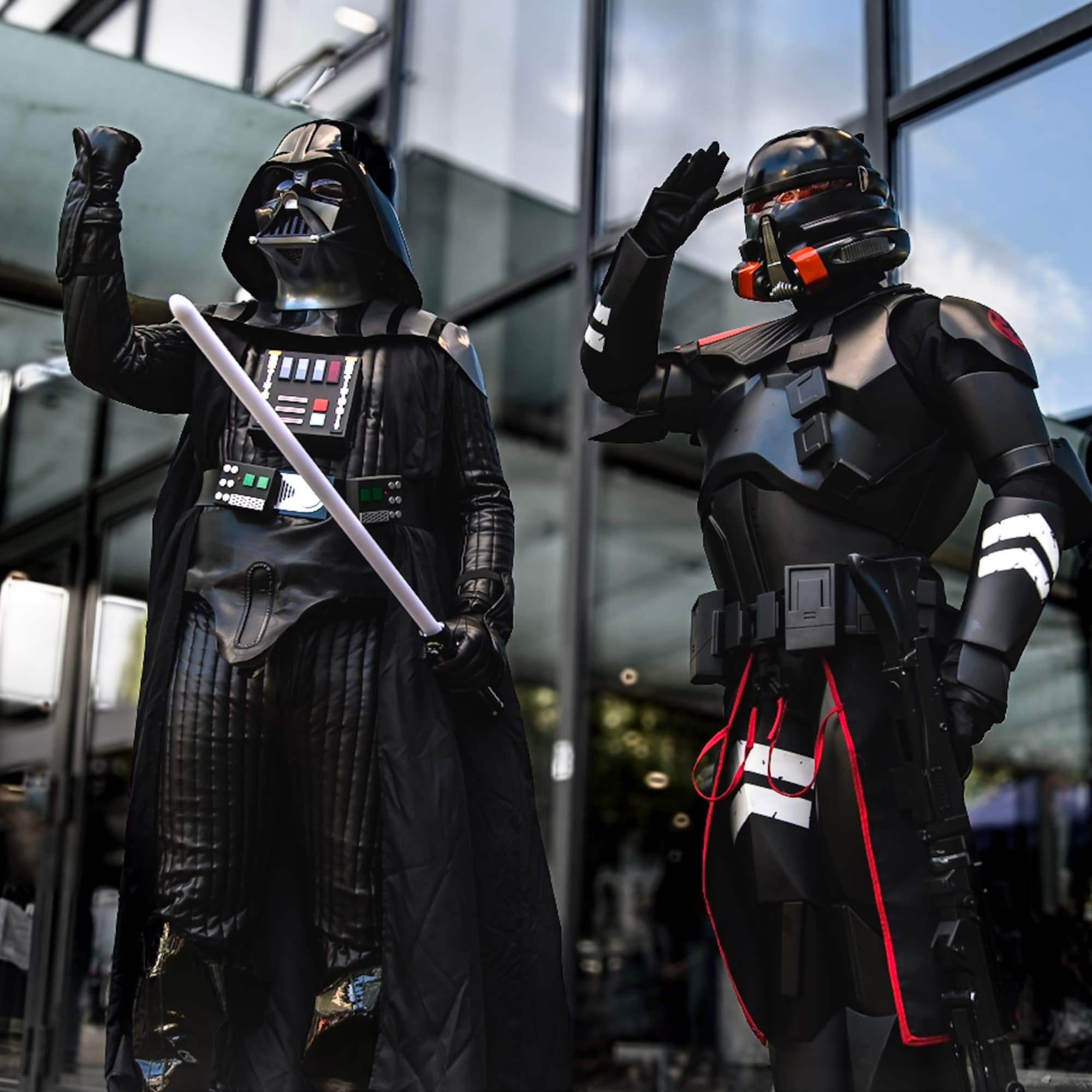 Purge & Vader - Star Wars cosplay photoshoot cover