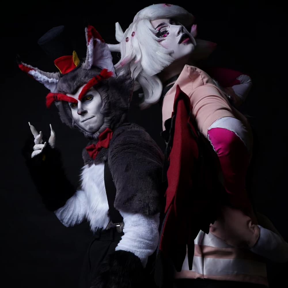 Huskerdust - Hazbin Hotel cosplay photoshoot cover