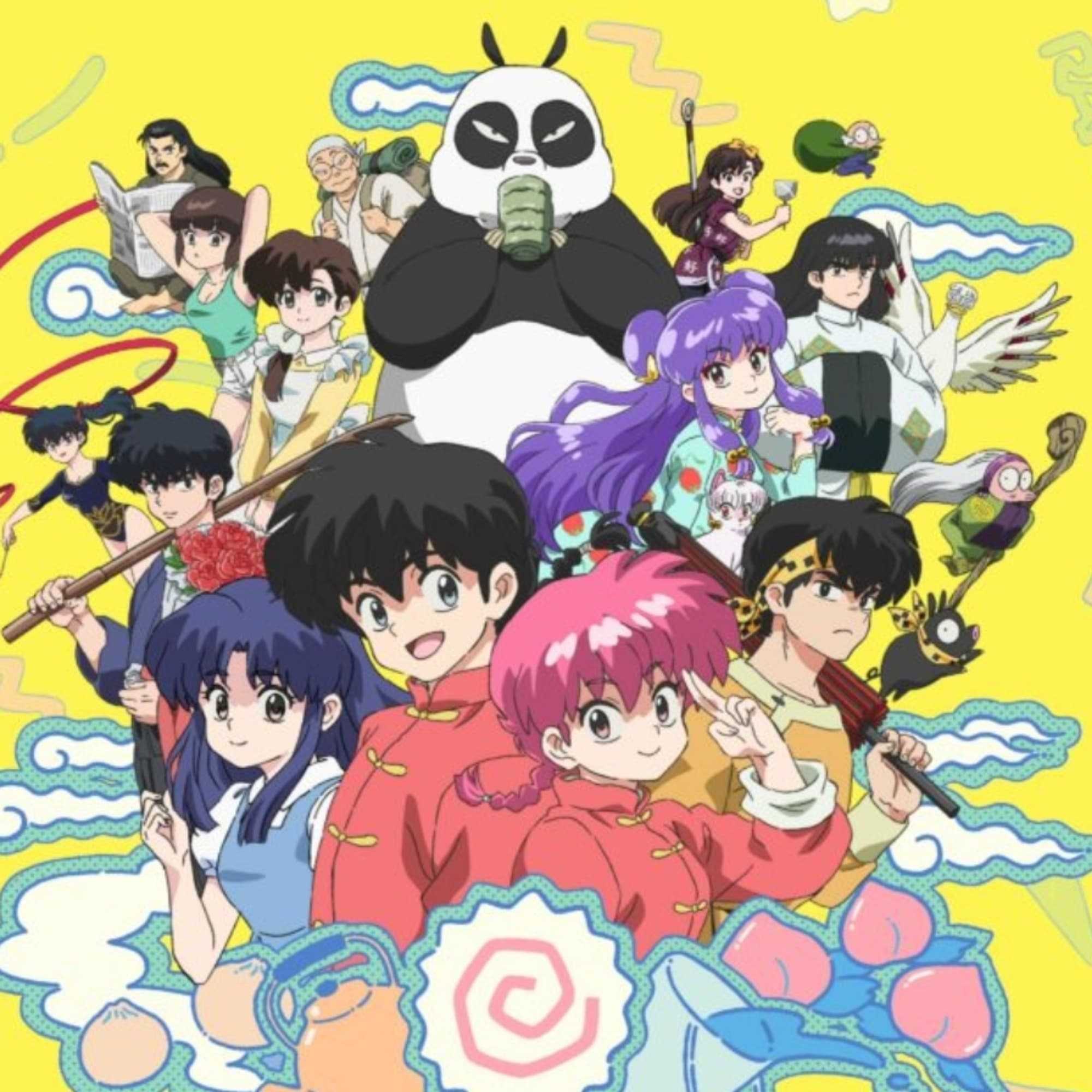Ranma, Akane, Shampoo, Nabiki, Dr. Tofu