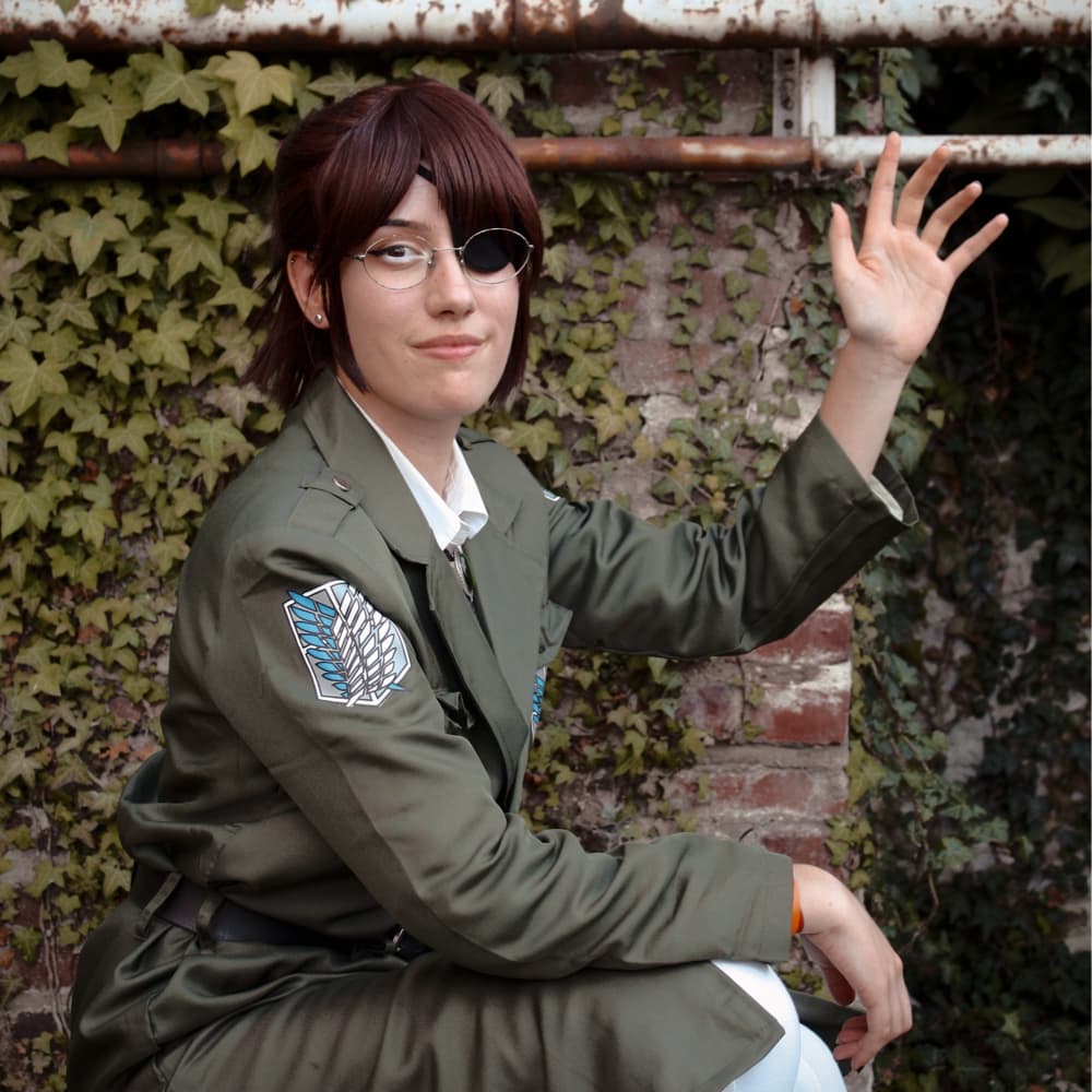 Hange Zoe  - Attack on Titan cosplay photoshoot cover