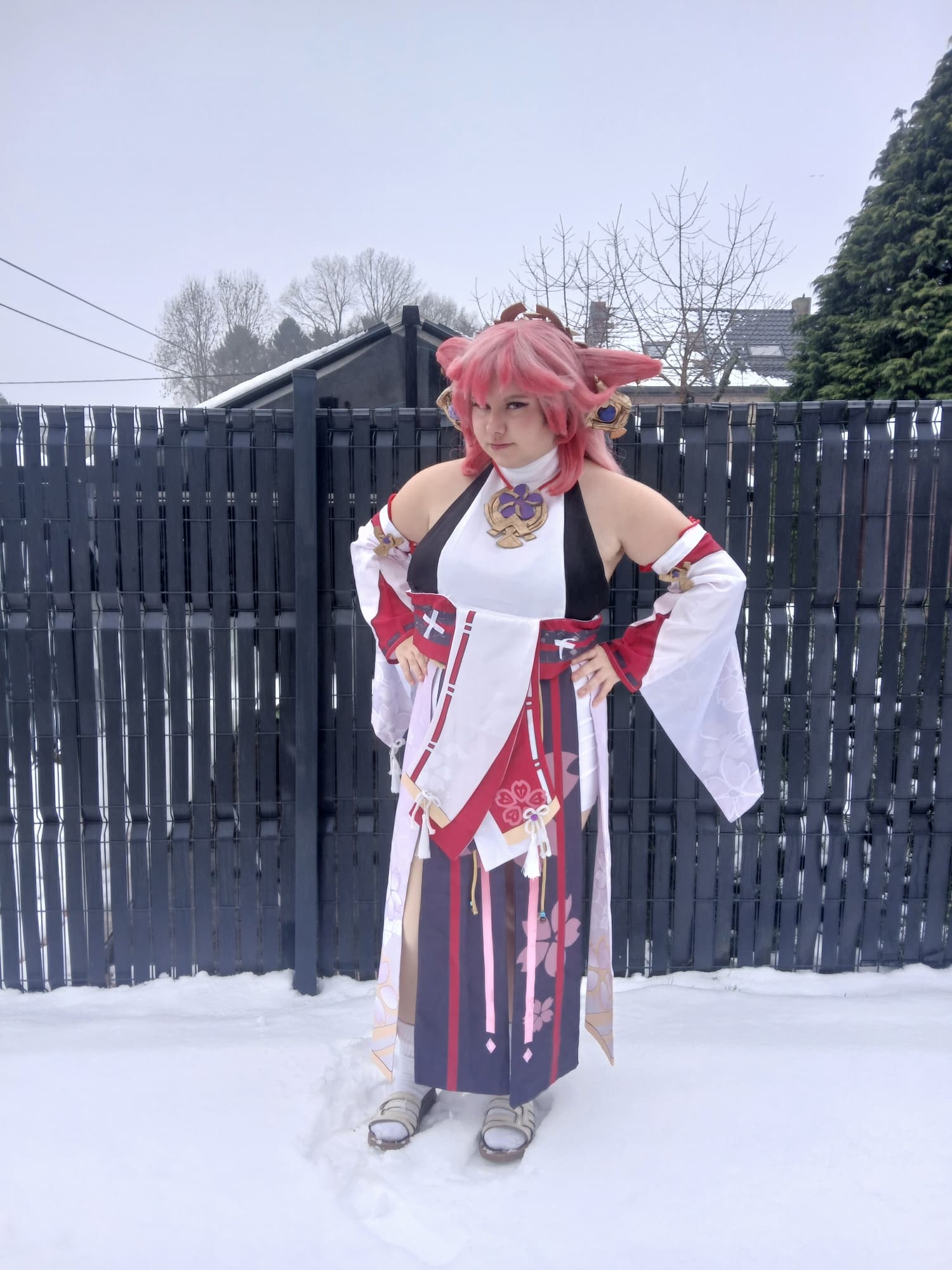 Yae miko in snow - Photo 24