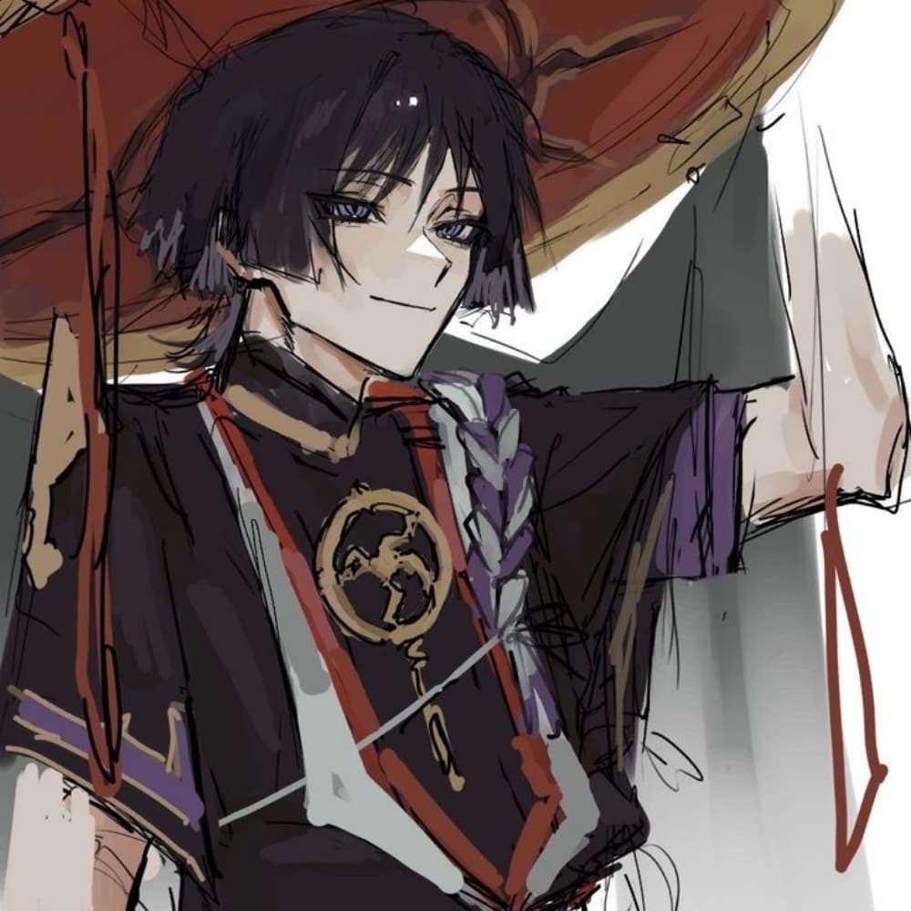 Scaramouche - Genshin Impact cosplay photoshoot cover