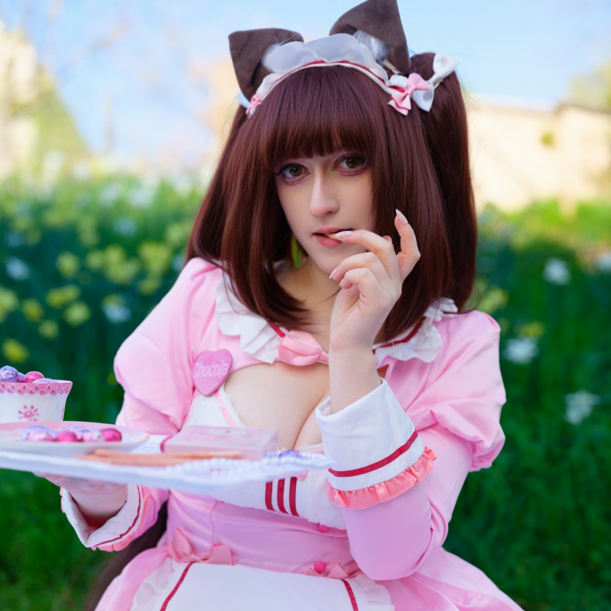 Chocola Nekopara - Nekopara cosplay photoshoot cover