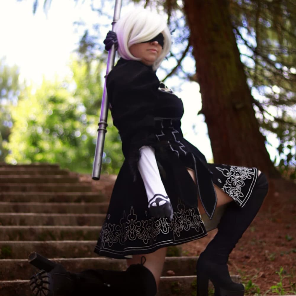 2B (Parc Bussy) - NieR cosplay photoshoot cover