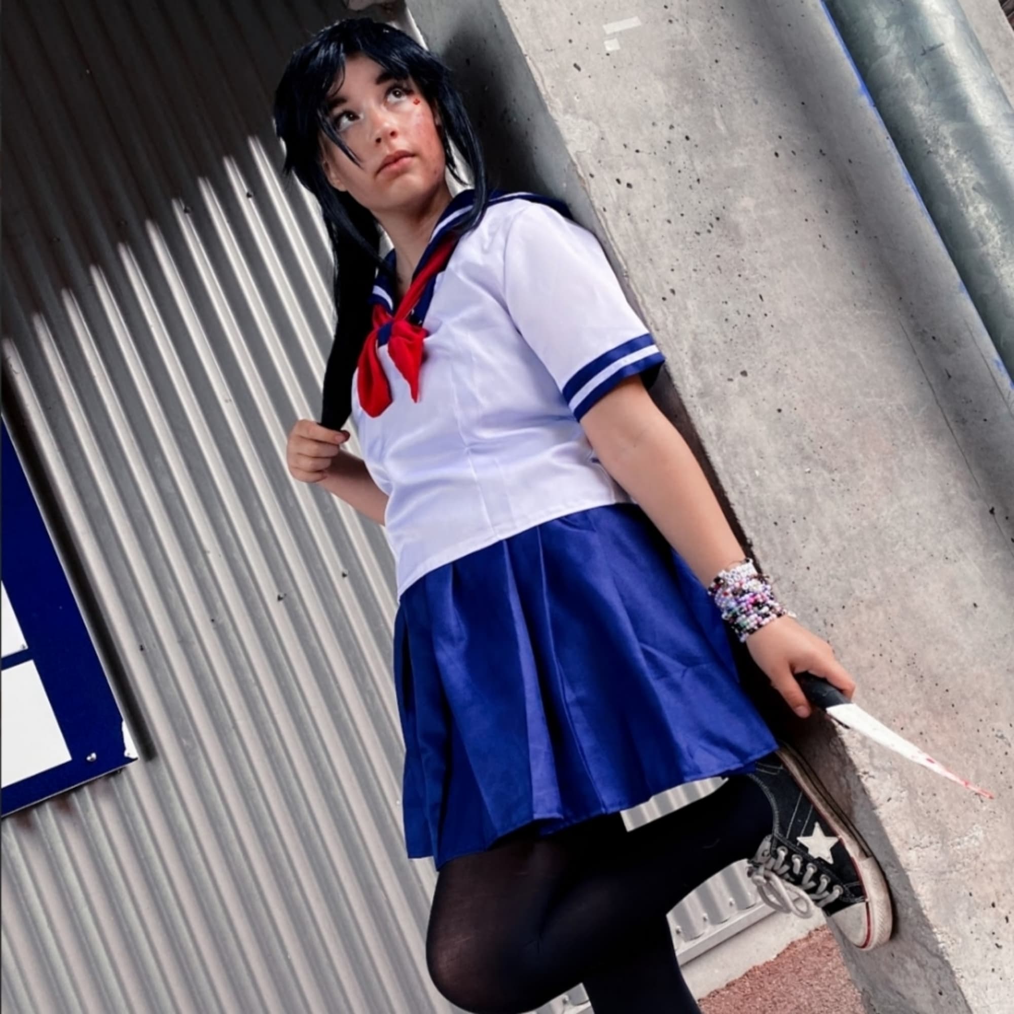 Ayano Aishi - Yandere Simulator cosplay photoshoot cover