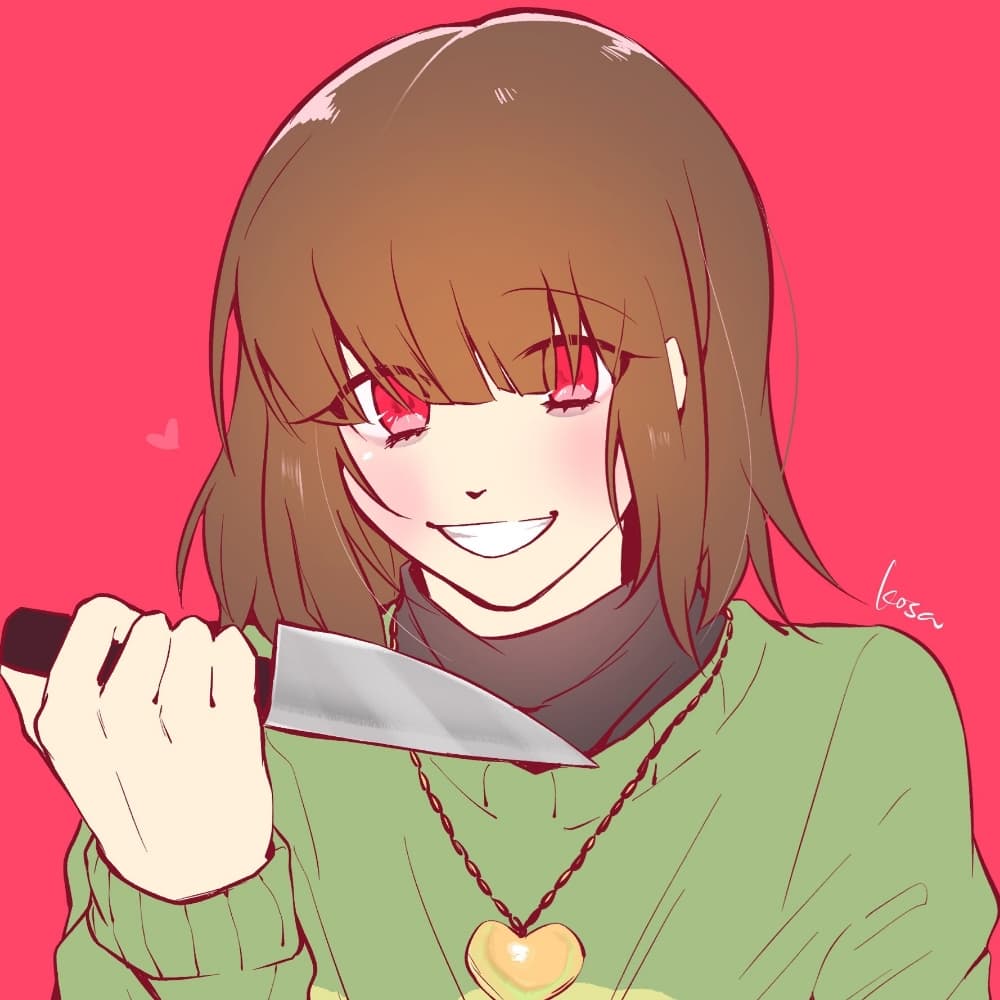 Chara - Undertale cosplay photoshoot cover