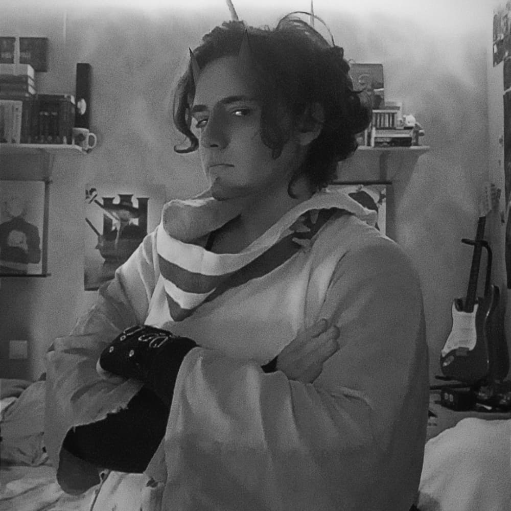 Adam - Hazbin Hotel cosplay photoshoot cover