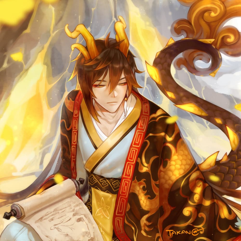 Zhongli - Genshin Impact cosplay photoshoot cover