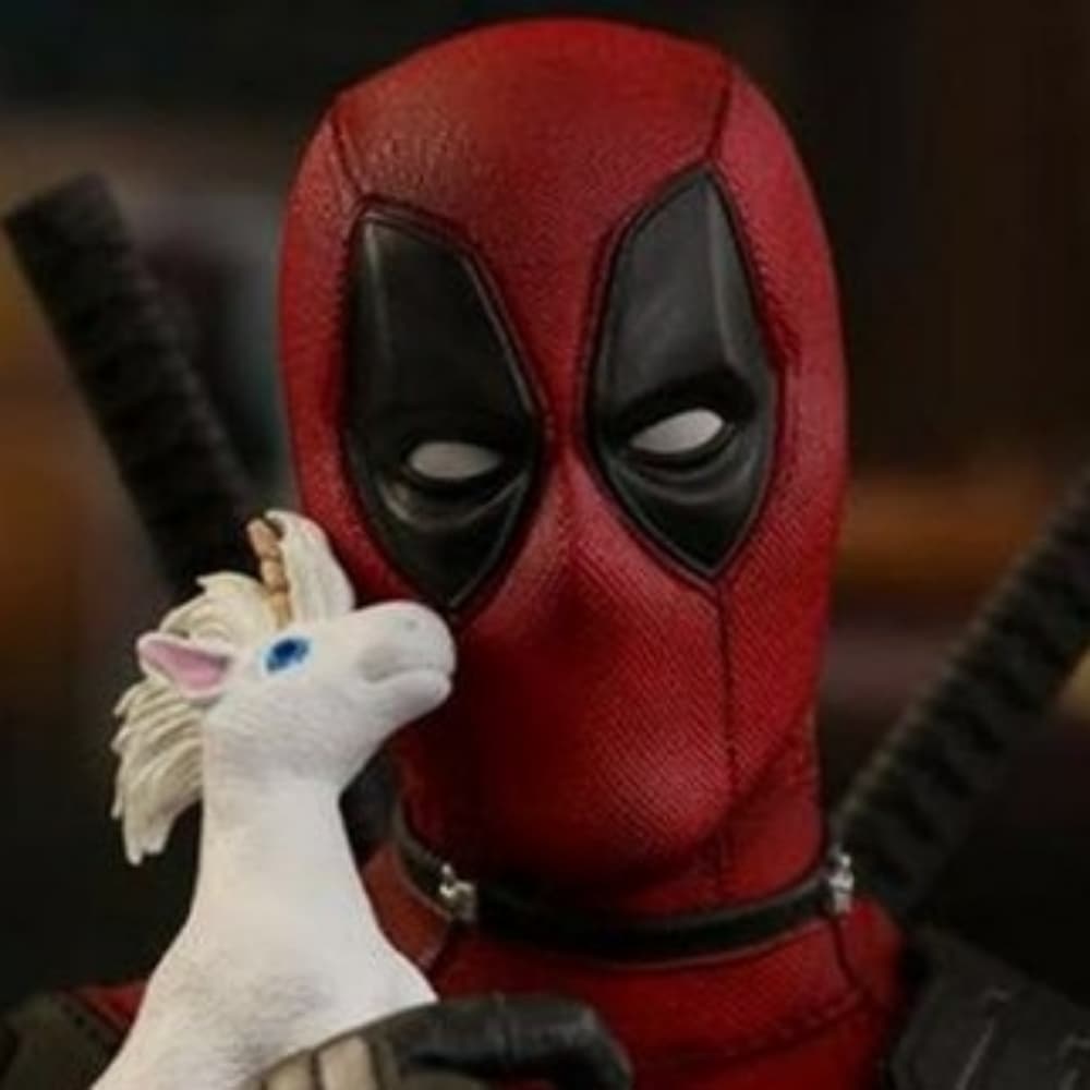 Tête deadpool tenuLicorne