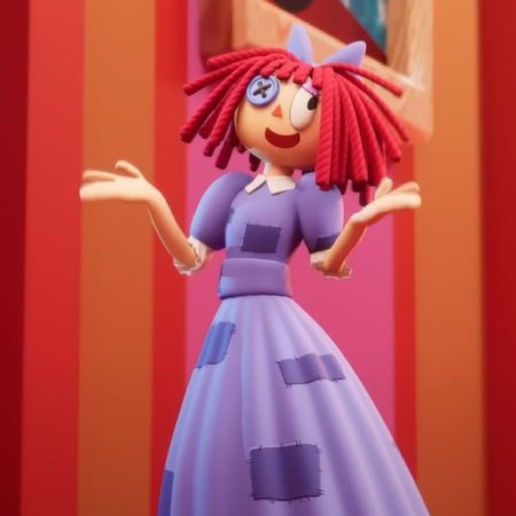 Ragatha preparation - The Amazing Digital Circus cosplay photoshoot cover