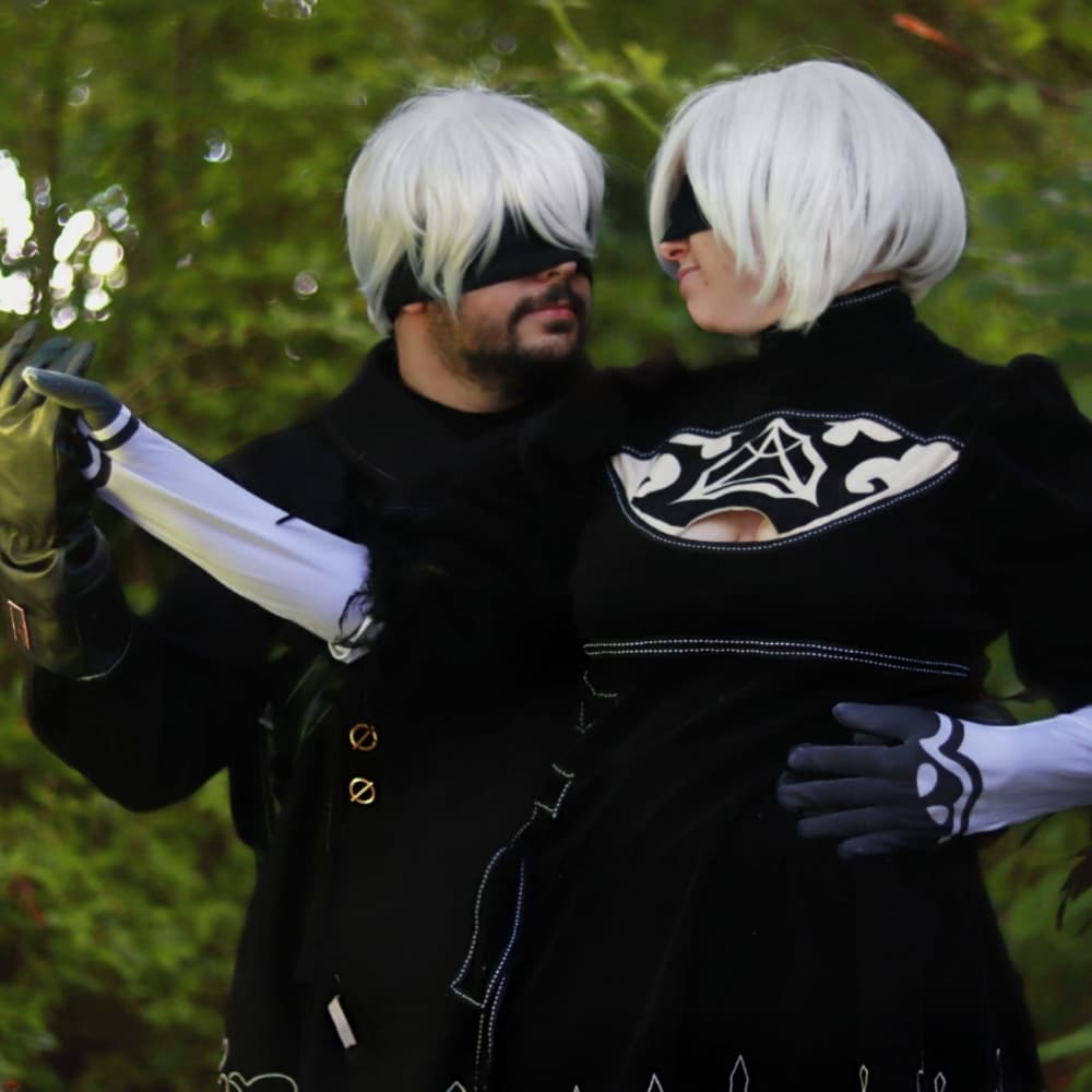2B & 9S - NieR cosplay photoshoot cover