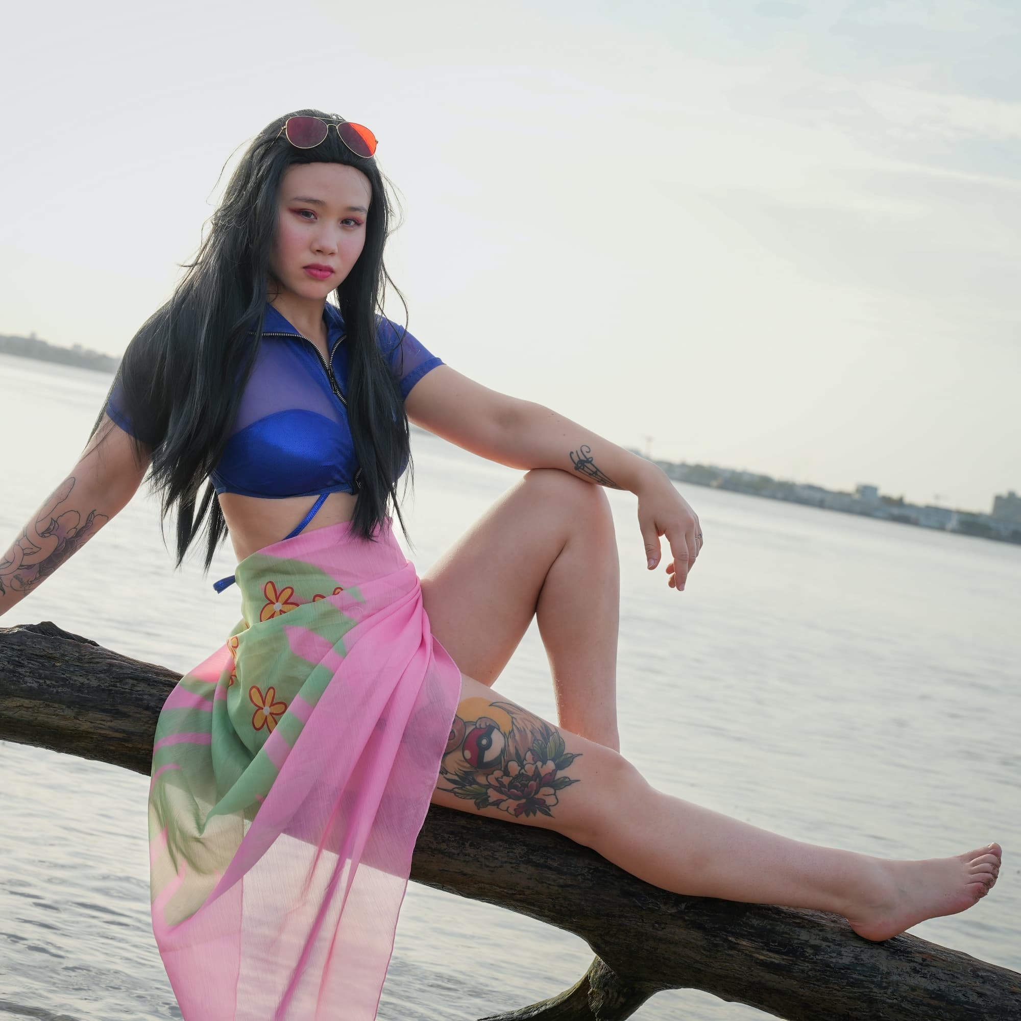 Nico Robin swimsuit - One Piece cosplay photoshoot cover