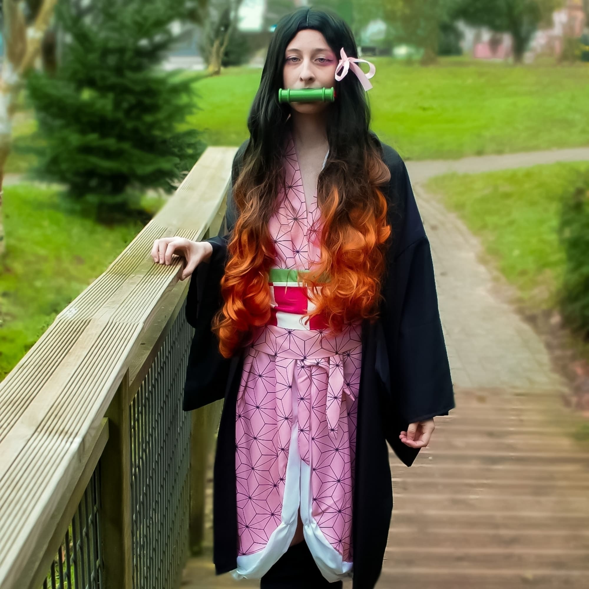 Nezuko - Demon Slayer cosplay photoshoot cover
