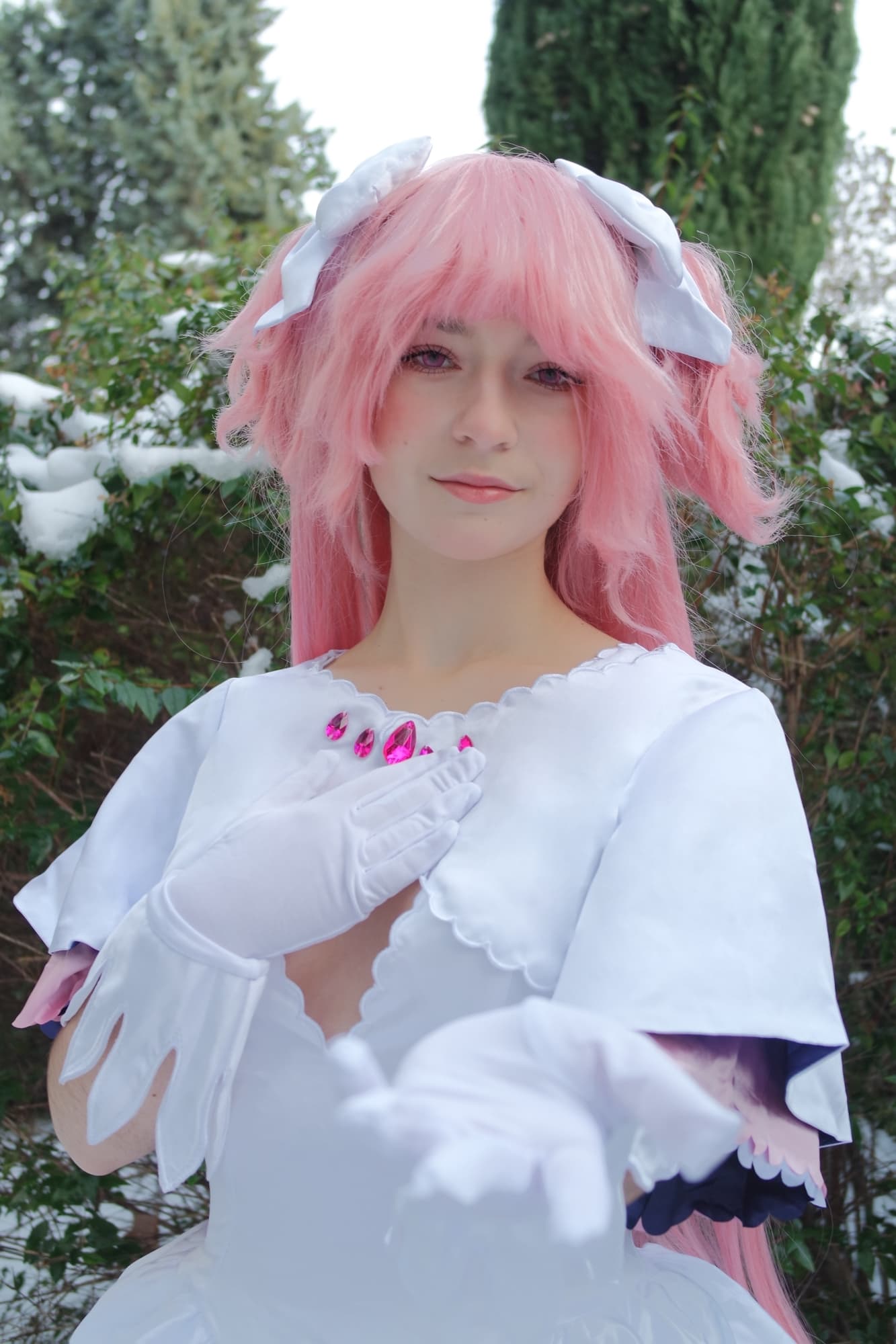 Snowy day w Madoka - Photo 1