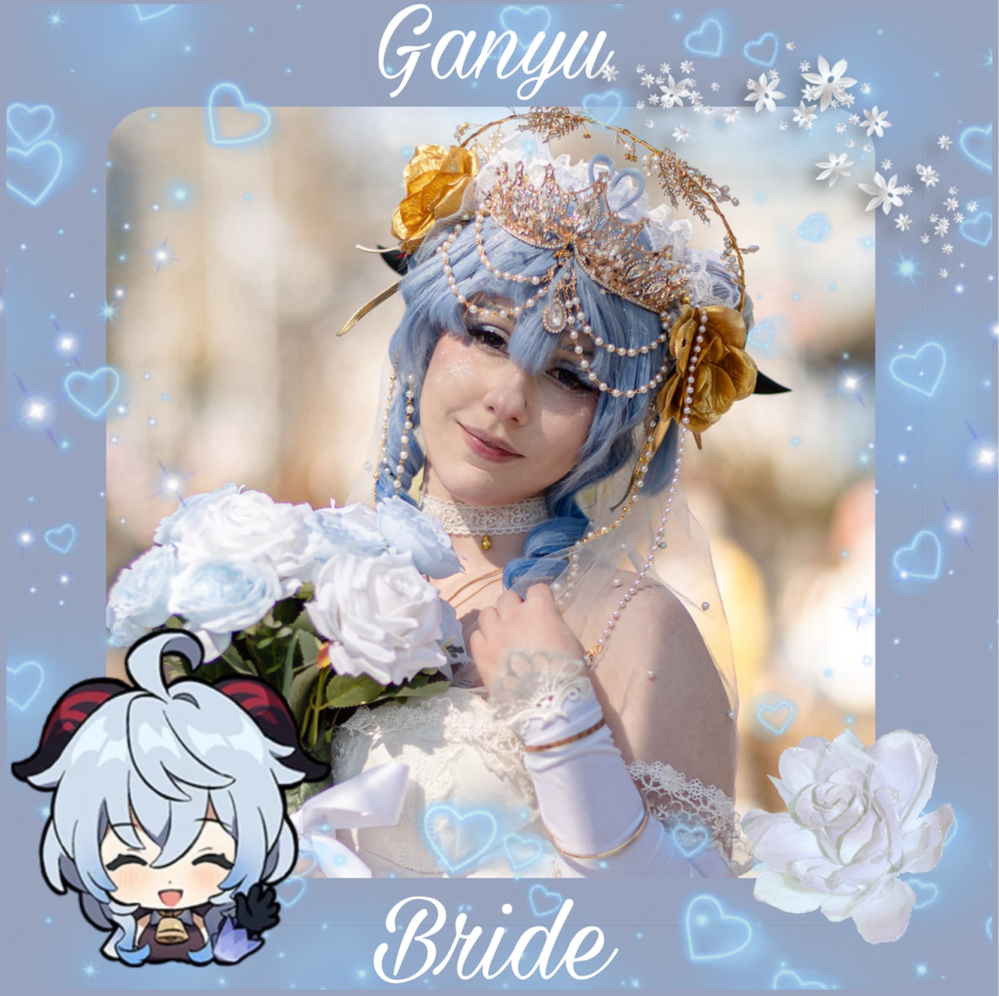 Ganyu Bride - Genshin Impact cosplay photoshoot cover