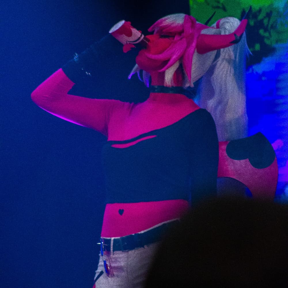 Verosika - Helluva Boss cosplay photoshoot cover