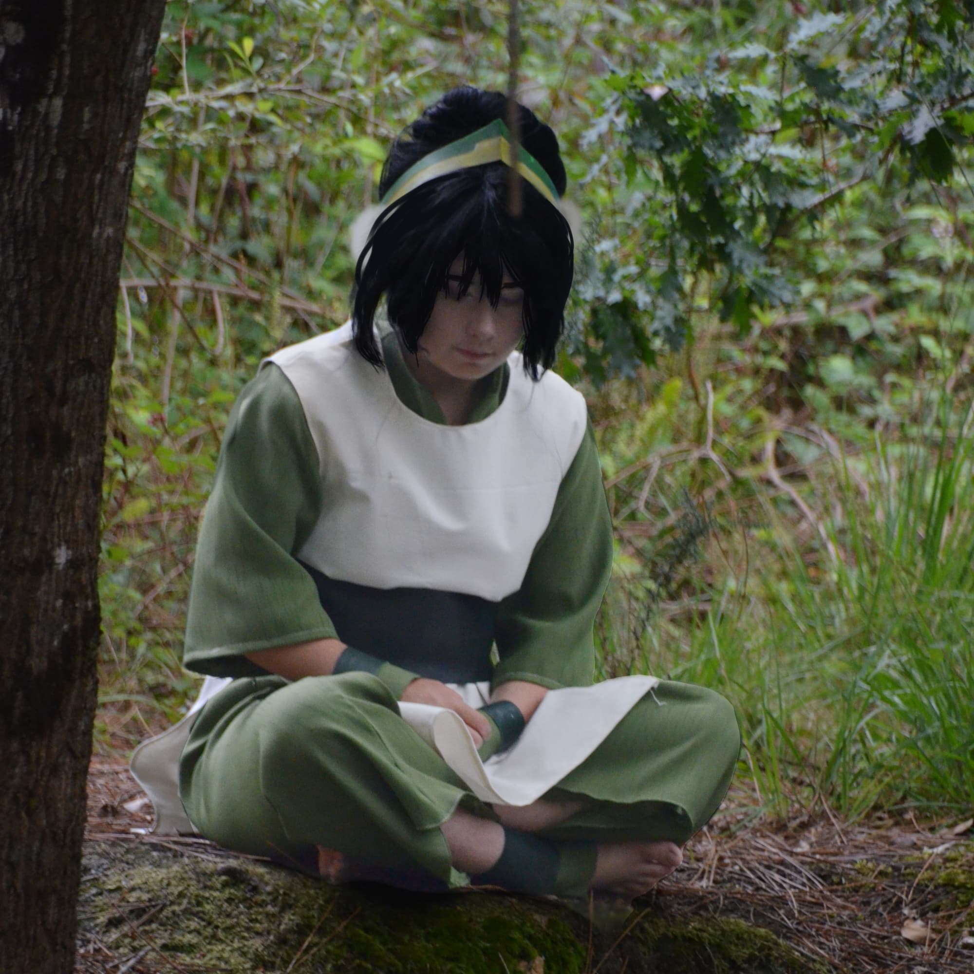 Toph rest and travel - Avatar: The Last Airbender cosplay photoshoot cover