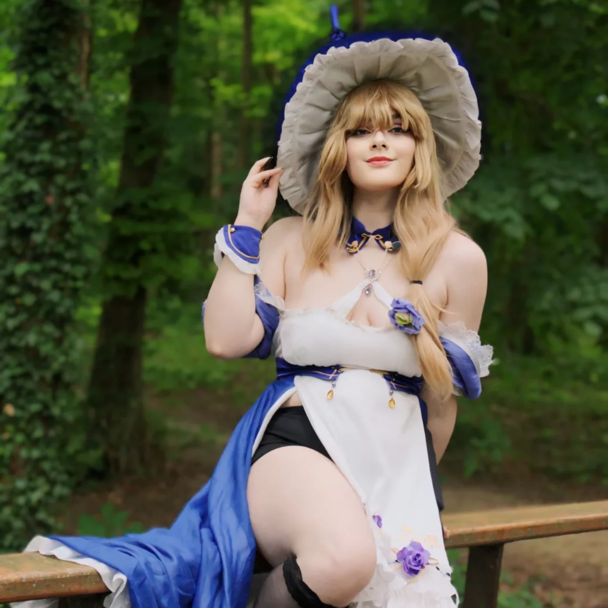 Lisa, Maid - Genshin Impact cosplay photoshoot cover