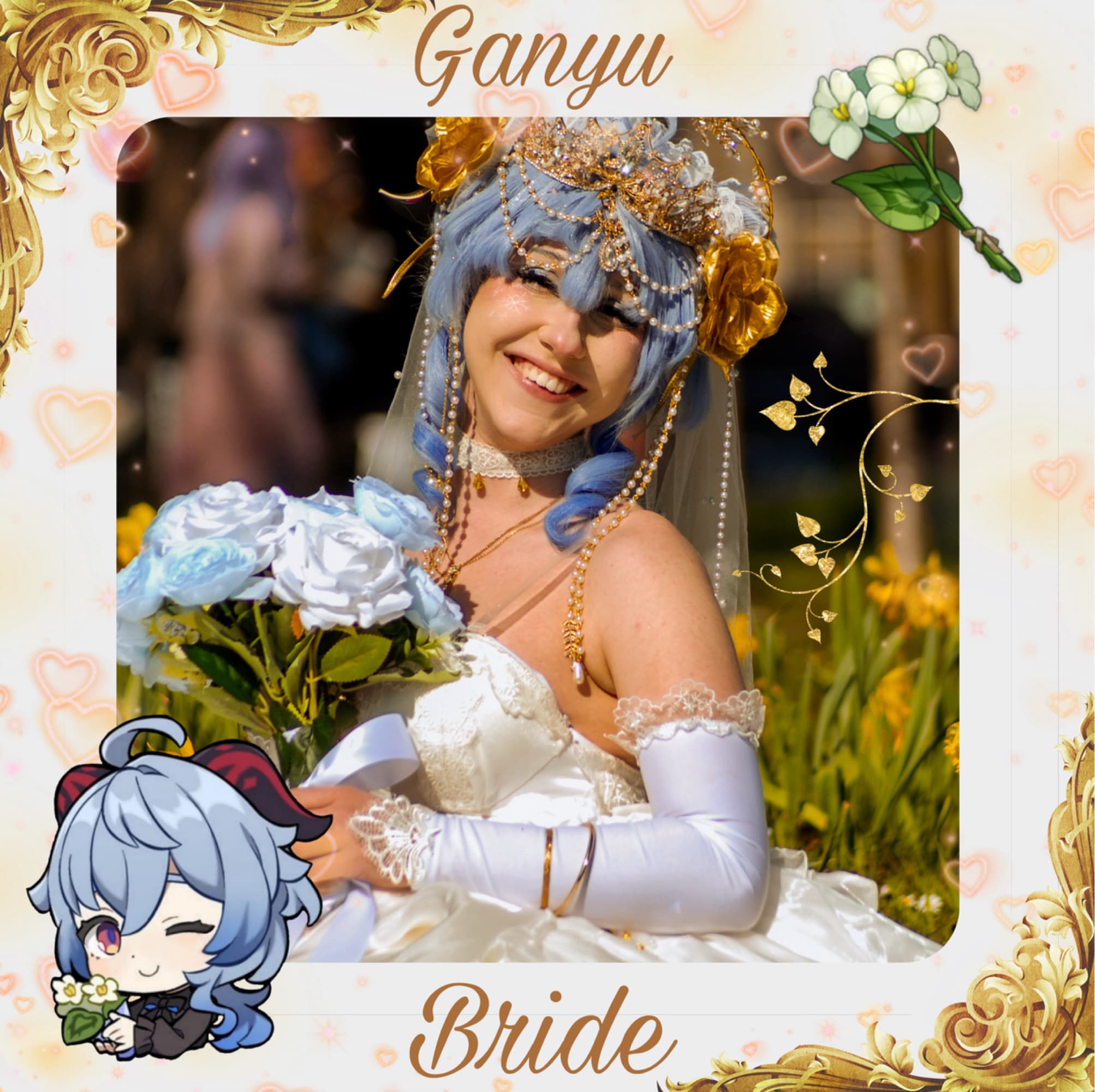 Ganyu Bride - Genshin Impact cosplay photoshoot cover