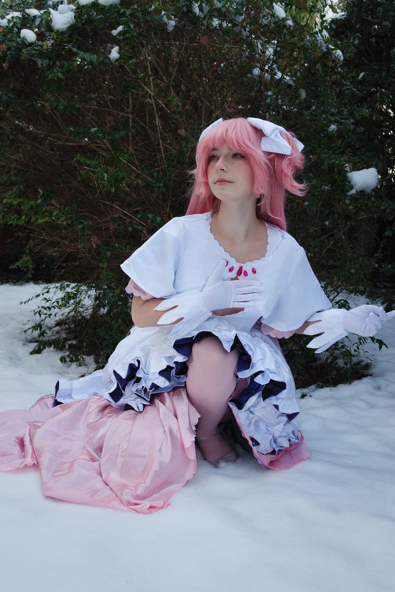Snowy day w Madoka - Photo 9