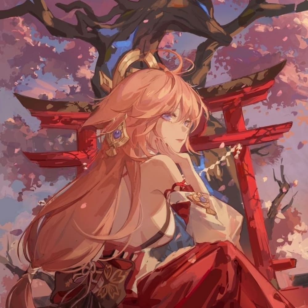 Yae miko - Genshin Impact cosplay photoshoot cover