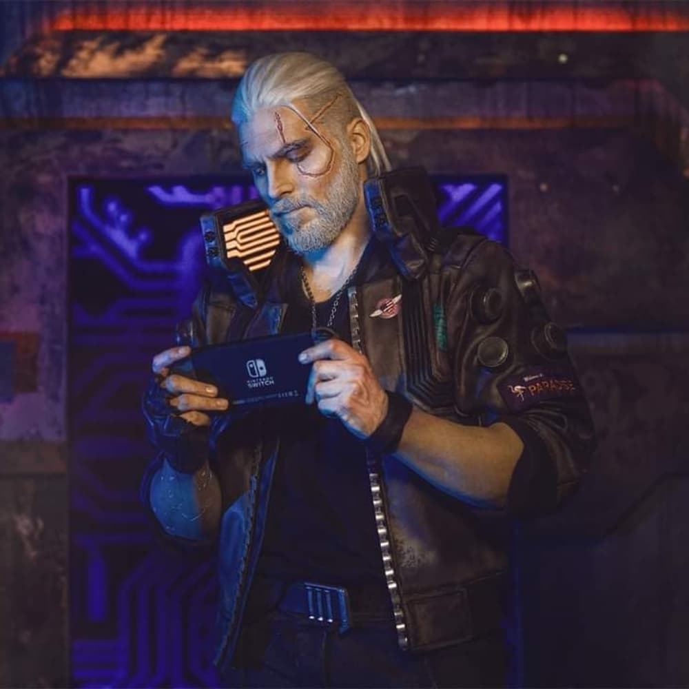 Geralt cyberpunk 
