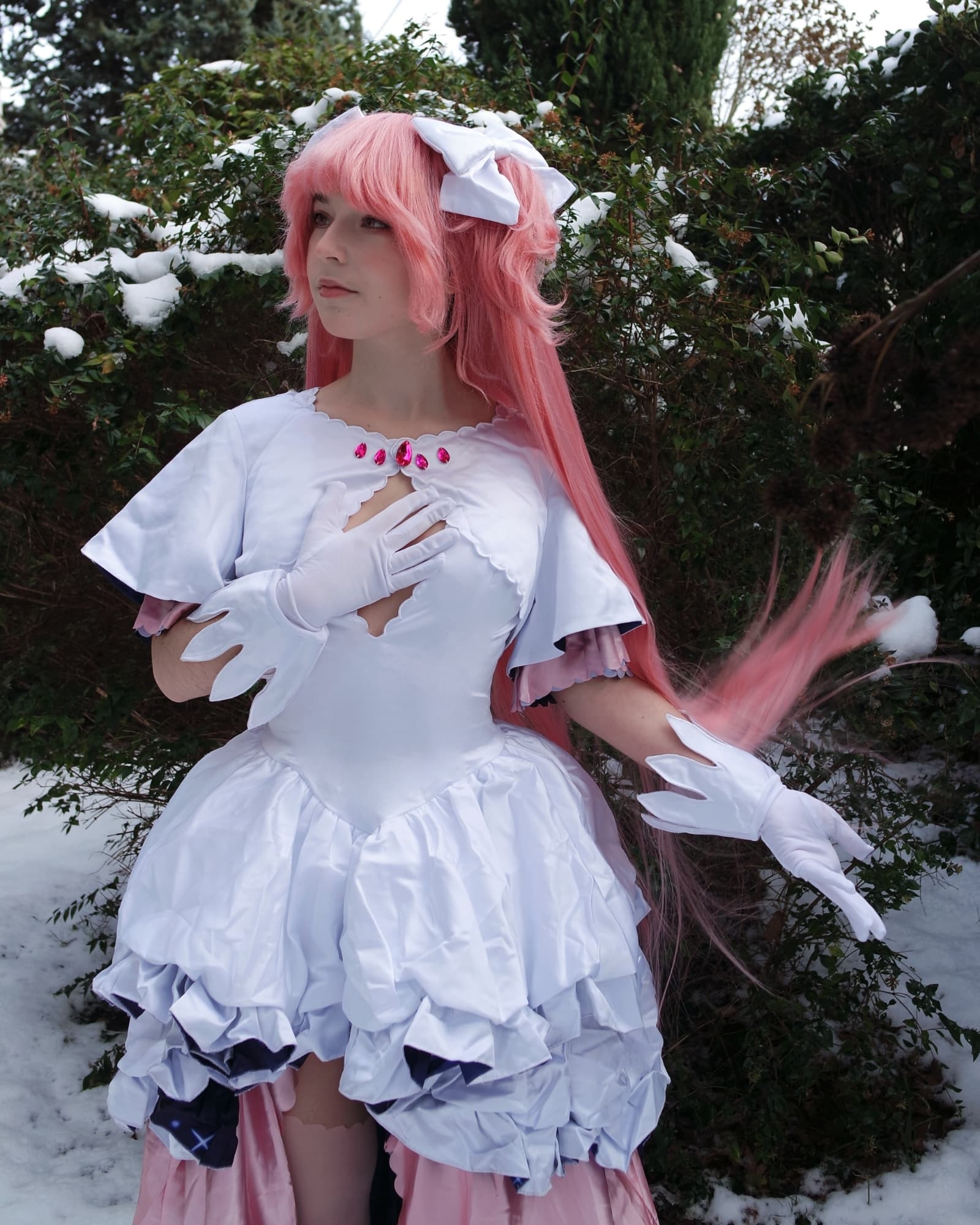 Snowy day w Madoka - Photo 6