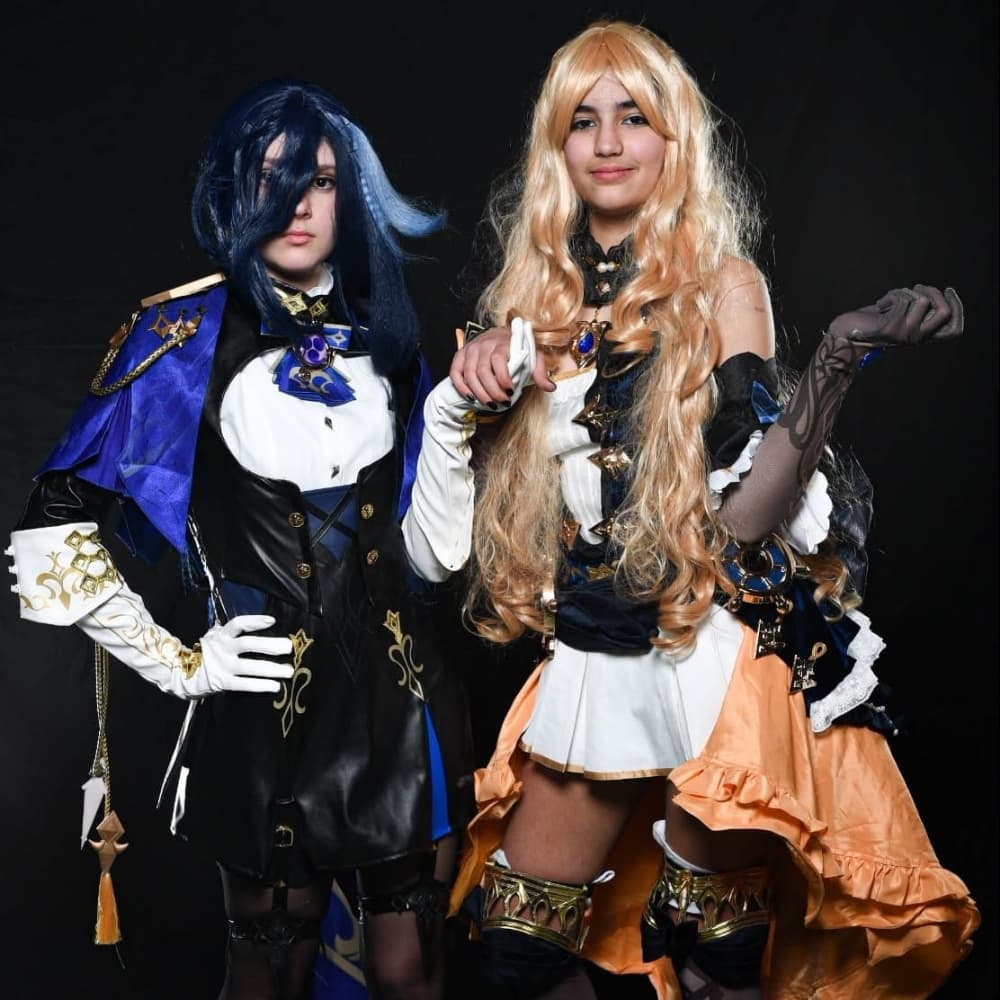 Clorinde & Navia - Genshin Impact cosplay photoshoot cover