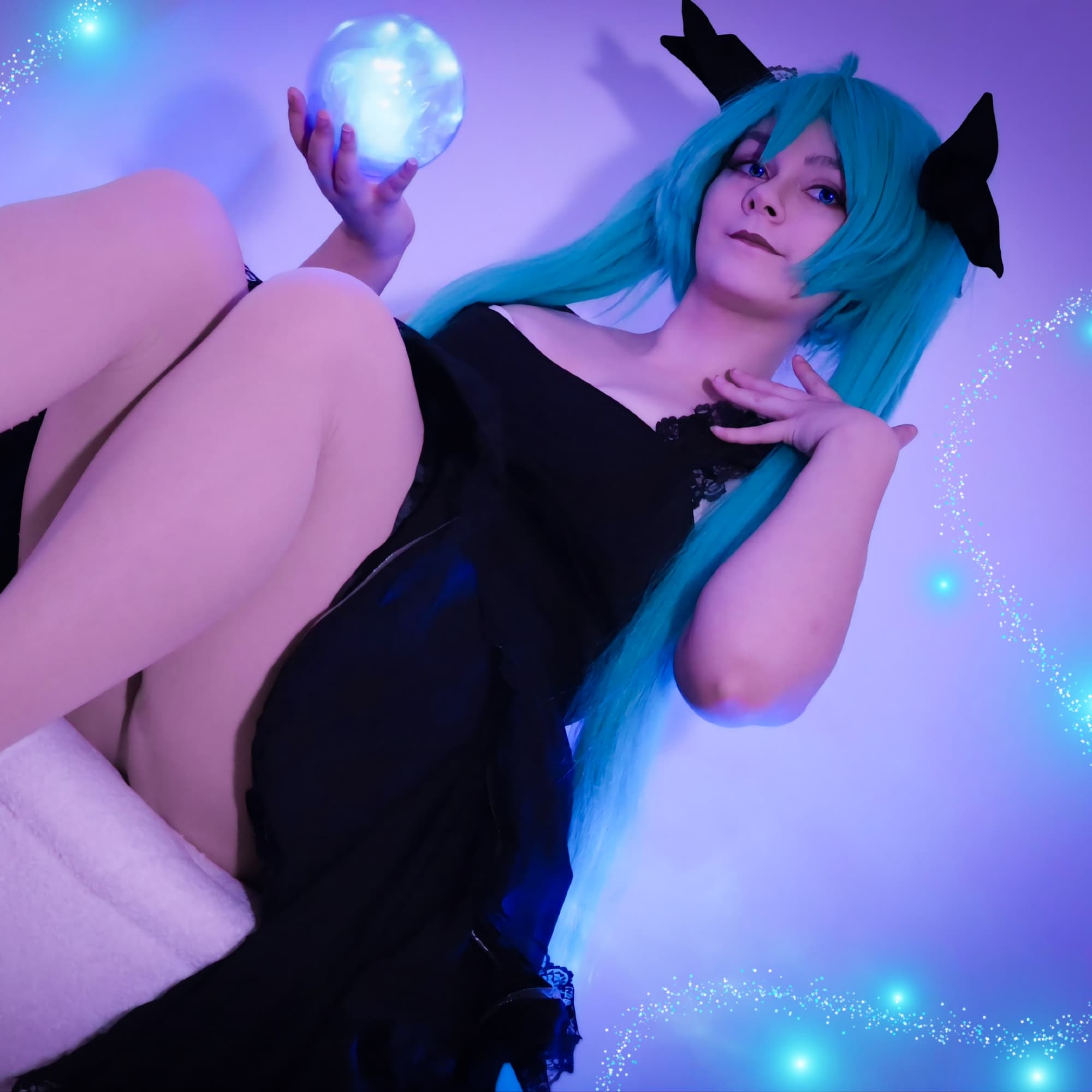 Miku, Deep Sea Girl - Vocaloid cosplay photoshoot cover