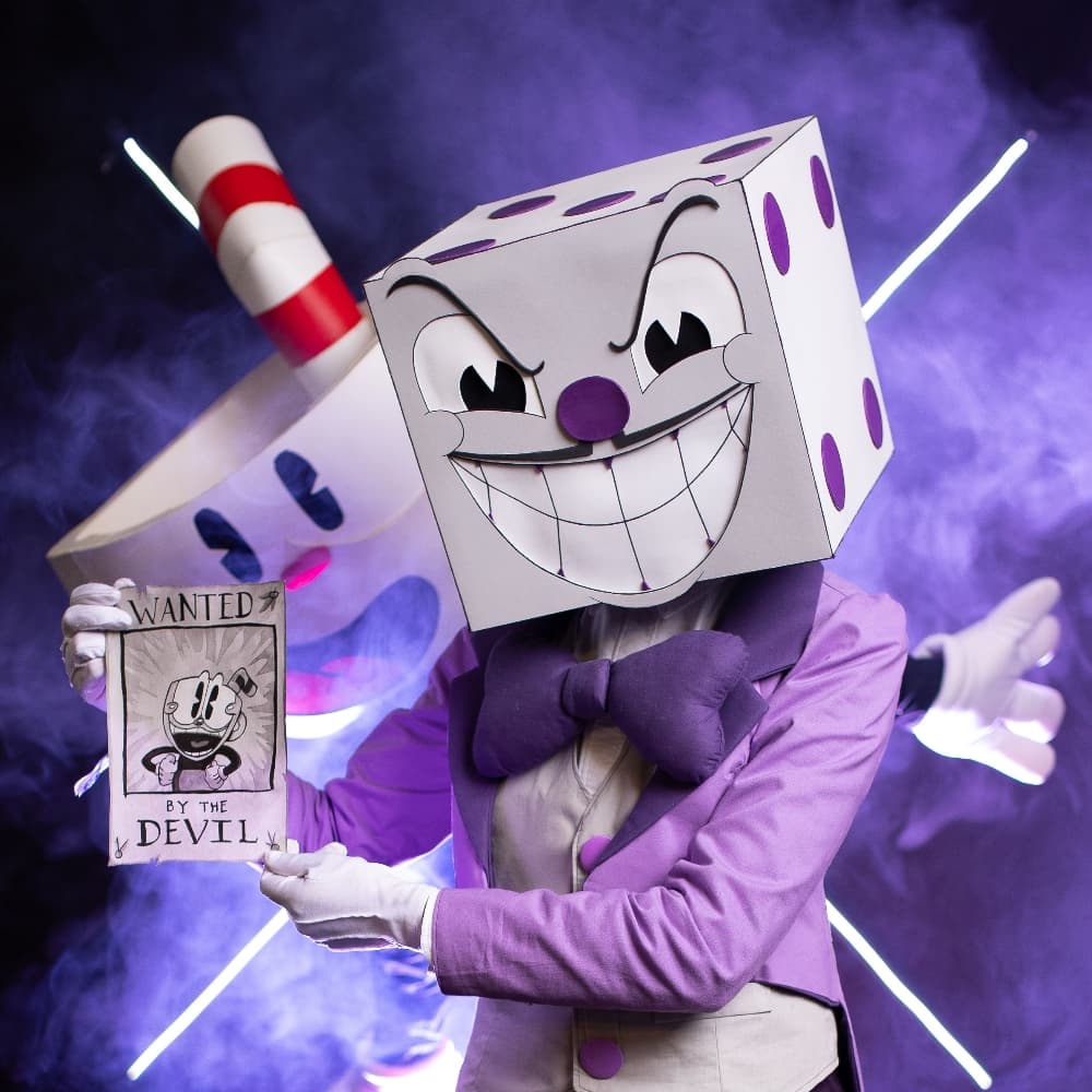 King Dice et Cuphead - Cuphead cosplay photoshoot cover