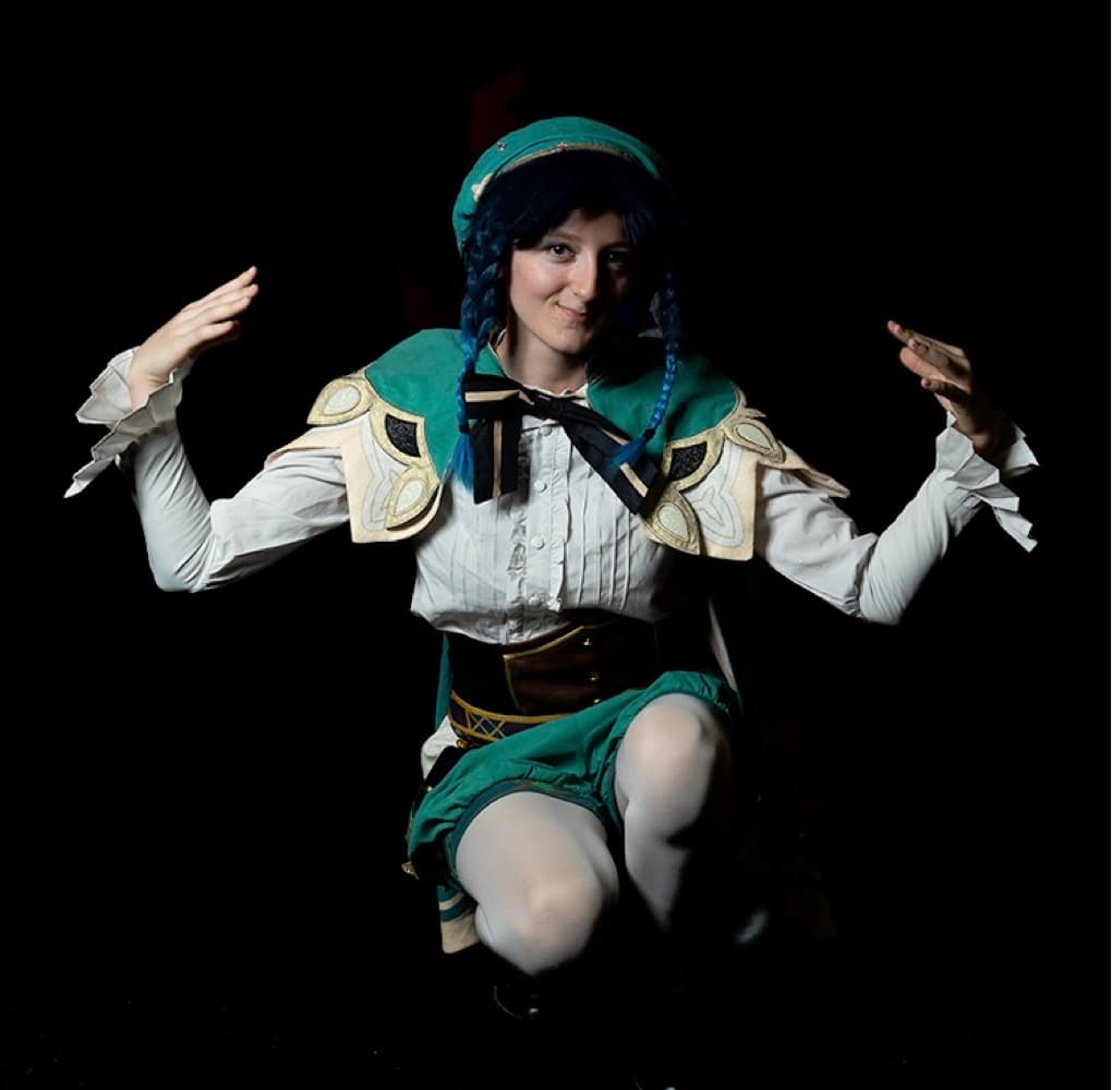 Venti - Genshin Impact cosplay photoshoot cover
