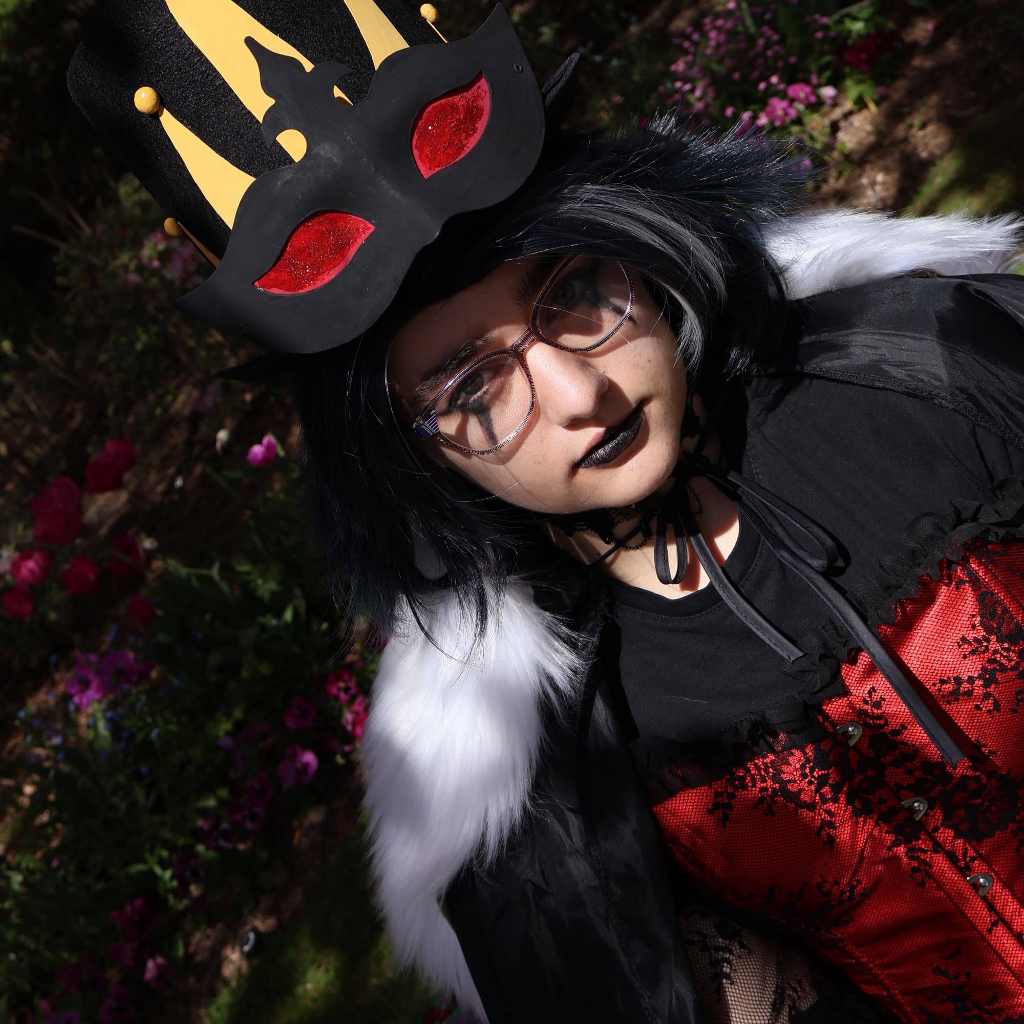 Stolas - Helluva Boss cosplay photoshoot cover