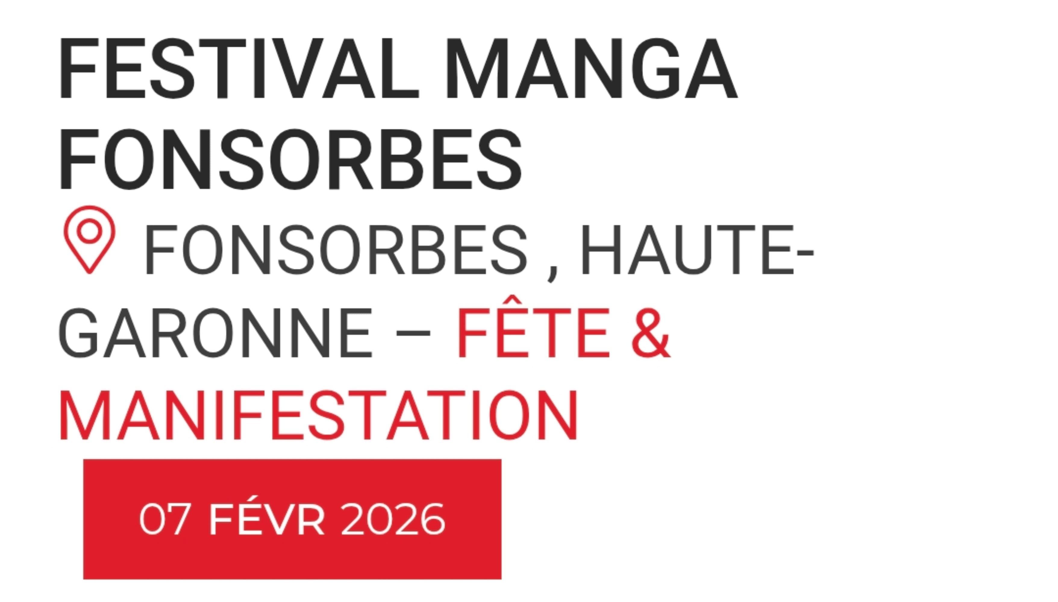Festival manga fonsorbe 